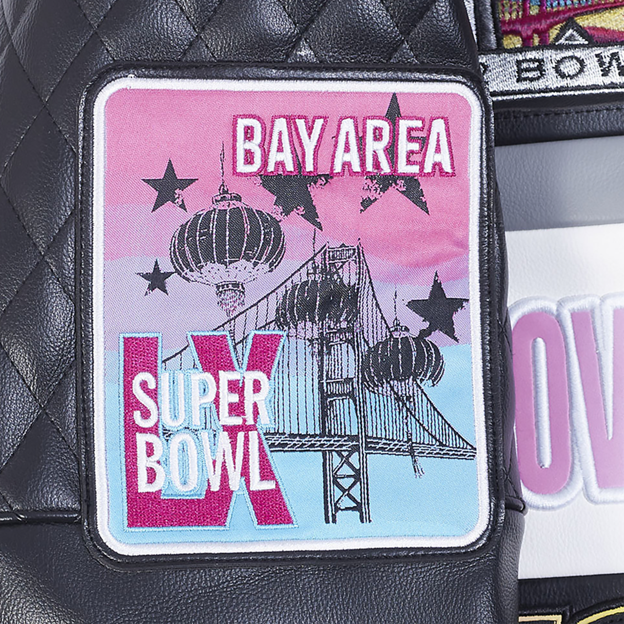 Pro Standard NFL Super Bowl 60 Moto Jacket Image 7 of 8. Tap to open photo gallery.