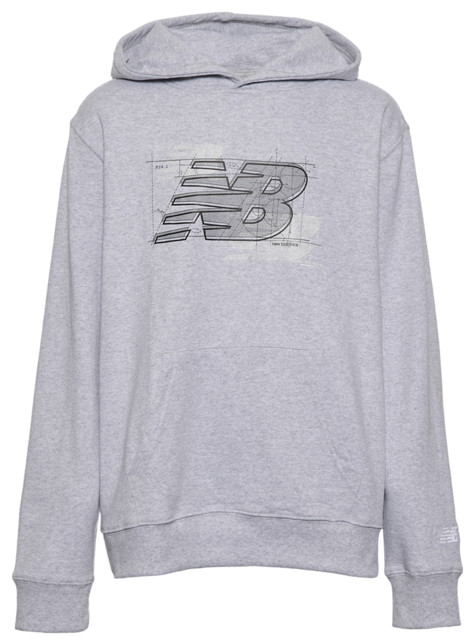 New Balance Airbrush Logo Fleece Hoodie Image 1 of 2. Tap to open photo gallery.