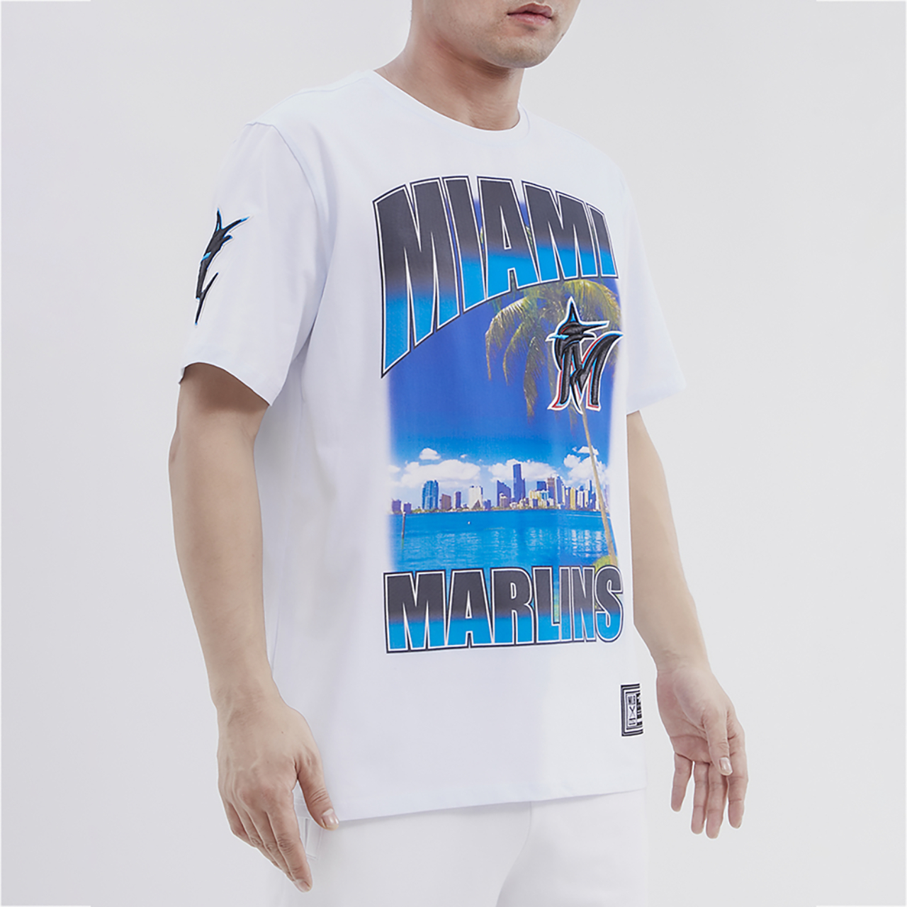 Pro Standard Marlins Hometown Gradient T-Shirt Image 3 of 4. Tap to open photo gallery.