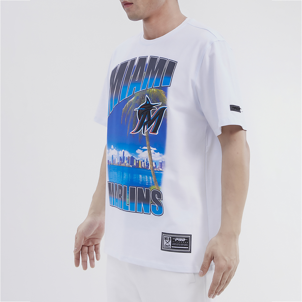 Pro Standard Marlins Hometown Gradient T-Shirt Image 4 of 4. Tap to open photo gallery.