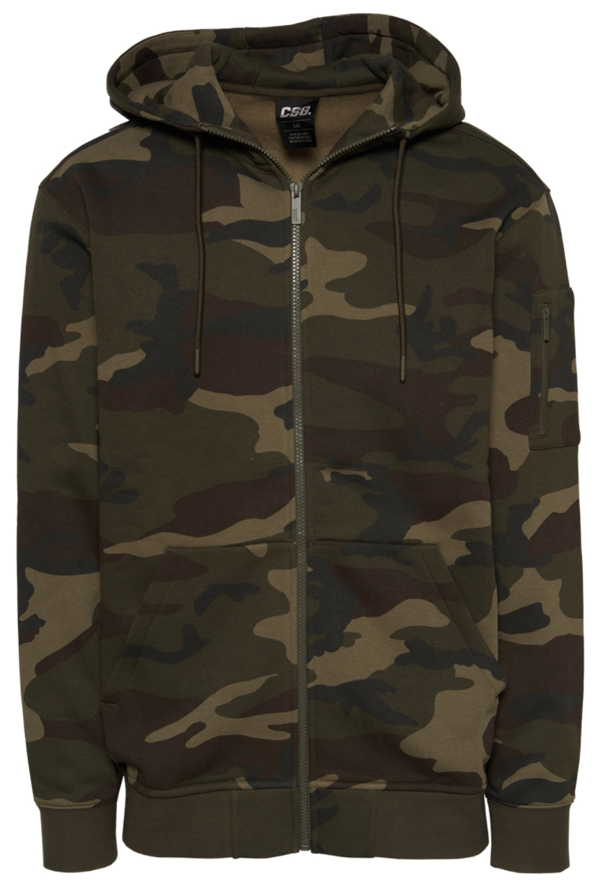 CSG Basic Full-Zip Fleece Hoodie Image 1 of 2. Tap to open photo gallery.