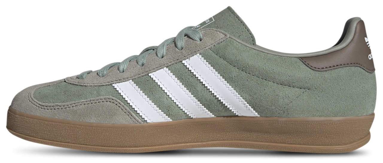 adidas gazelle silver green womens Adidas Gazelle Indoor Grey Suede Sneakers main image 0
