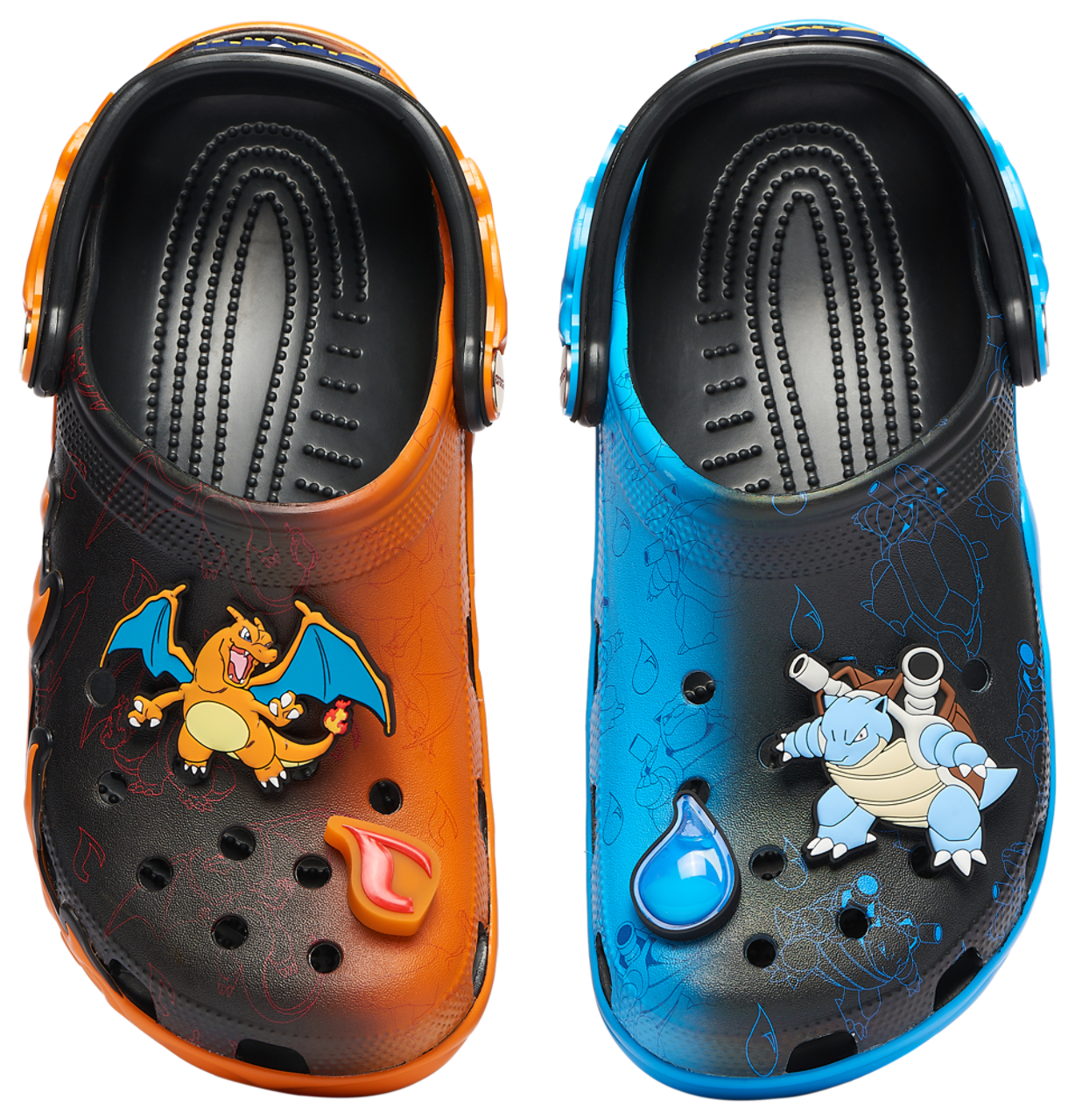 Crocs Pokemon Classic Clogs Charizard + Blastoise  Image 1 of 8. Tap to open photo gallery.