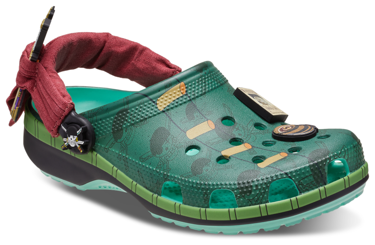 Crocs ONE PIECE Zoro Classic Clogs  Image 6 of 7. Tap to open photo gallery.