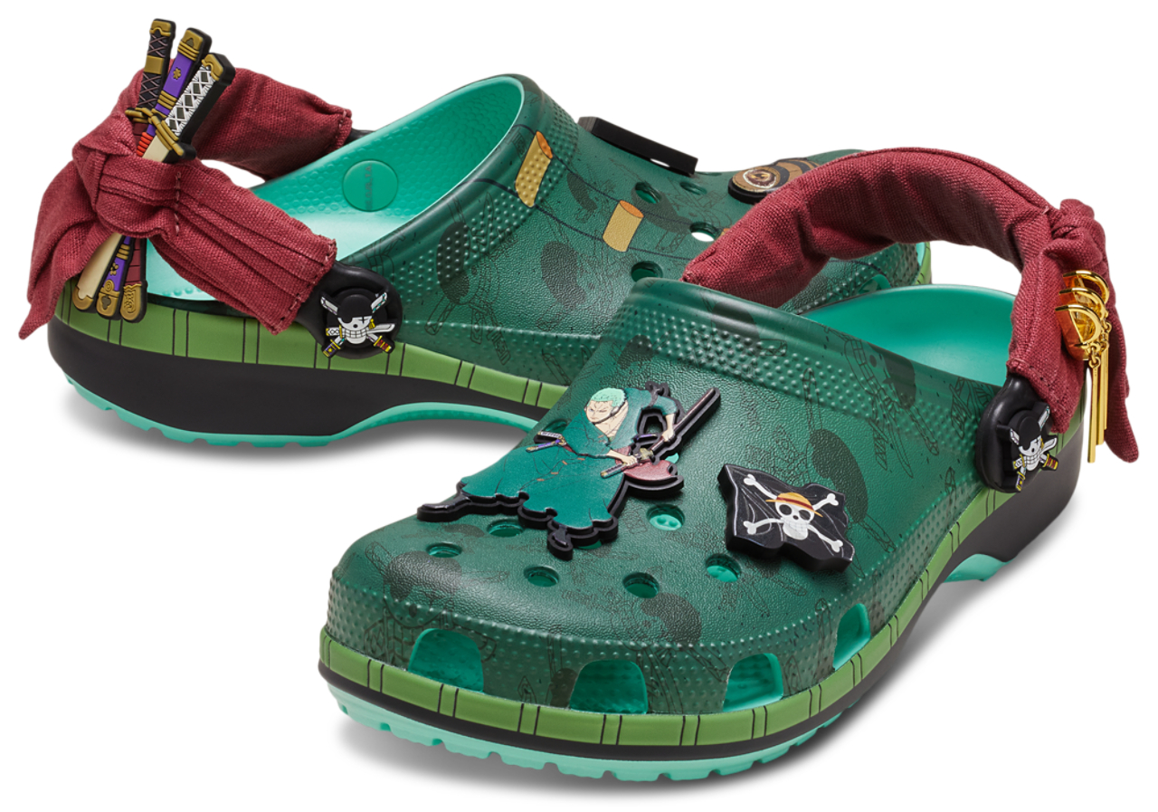 Crocs ONE PIECE Zoro Classic Clogs  Image 7 of 7. Tap to open photo gallery.