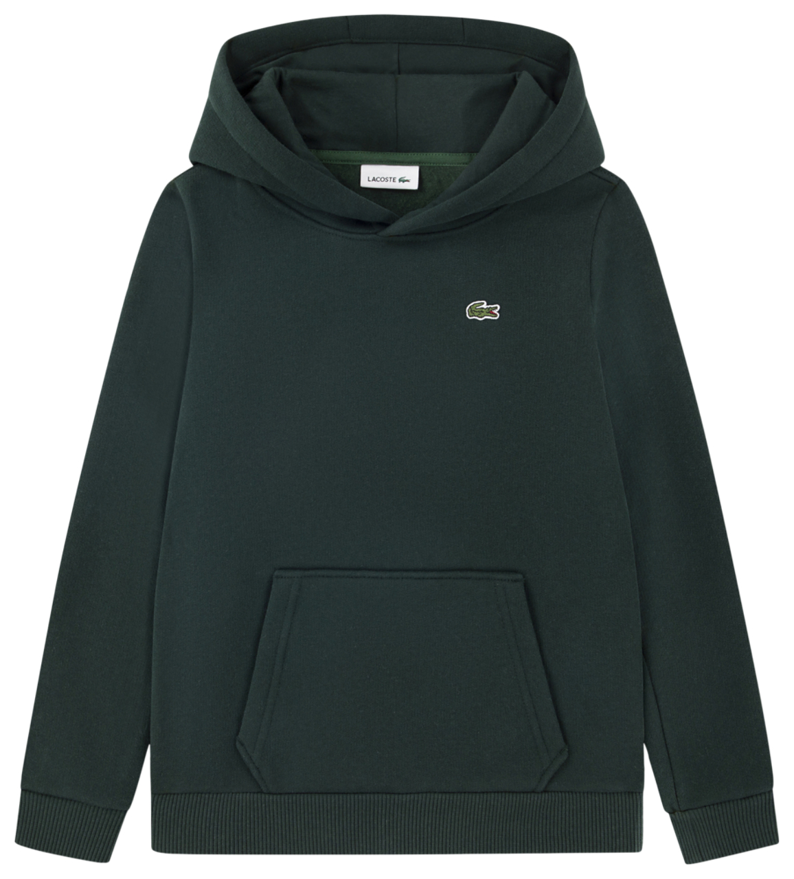 Lacoste Core Fleece Pullover Hoodie Image 1 of 3. Tap to open photo gallery.