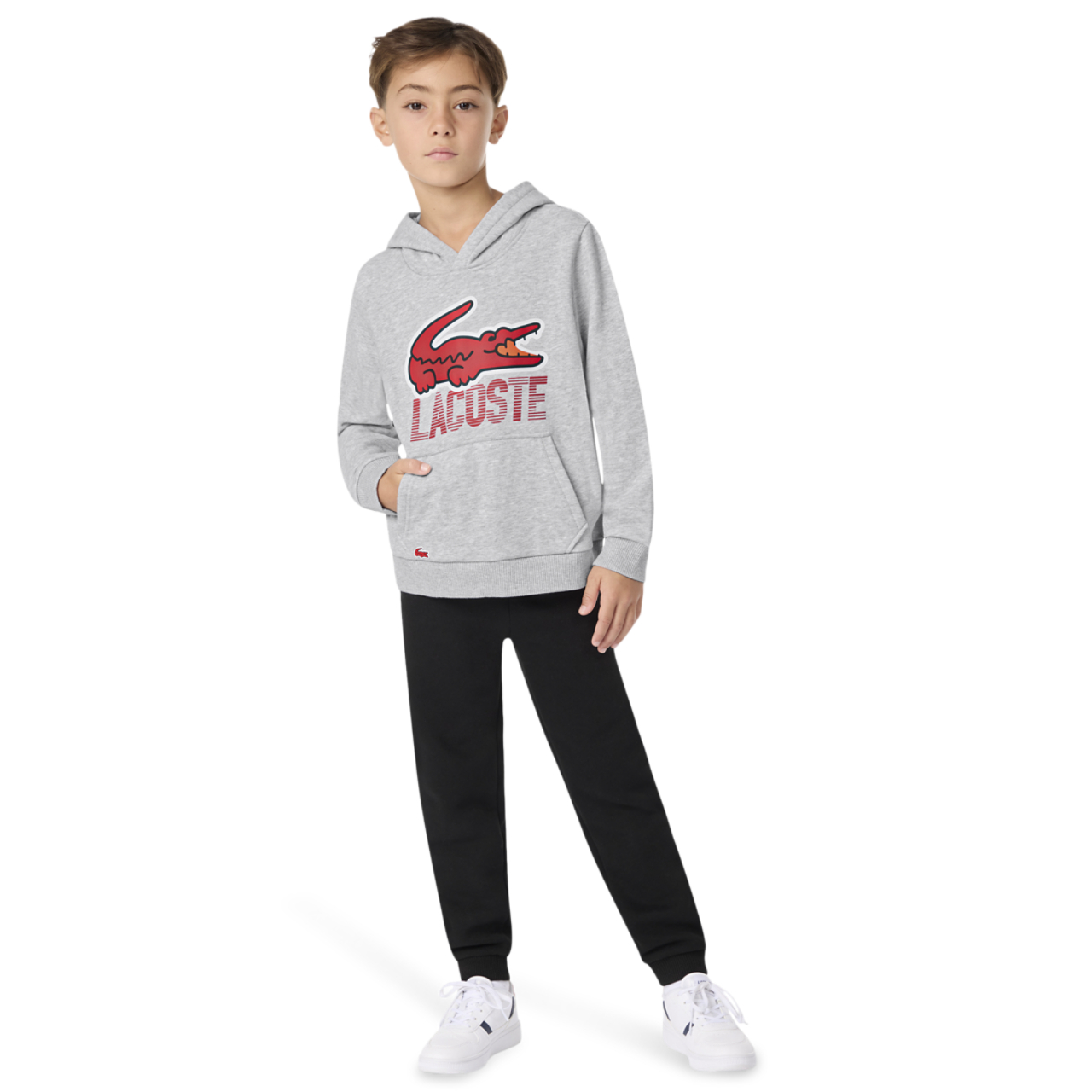 Lacoste Motion Croc Pullover Hoodie Image 3 of 7. Tap to open photo gallery.