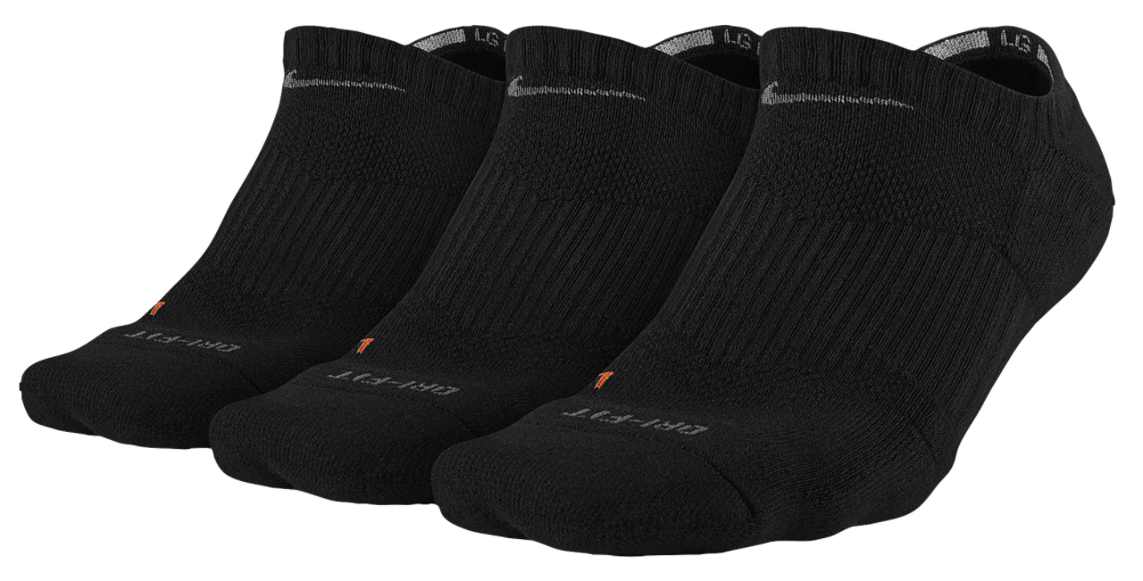 Nike 3PK Dri-FIT 1/2 Cushion No Show Socks Image 2 of 2. Tap to open photo gallery.
