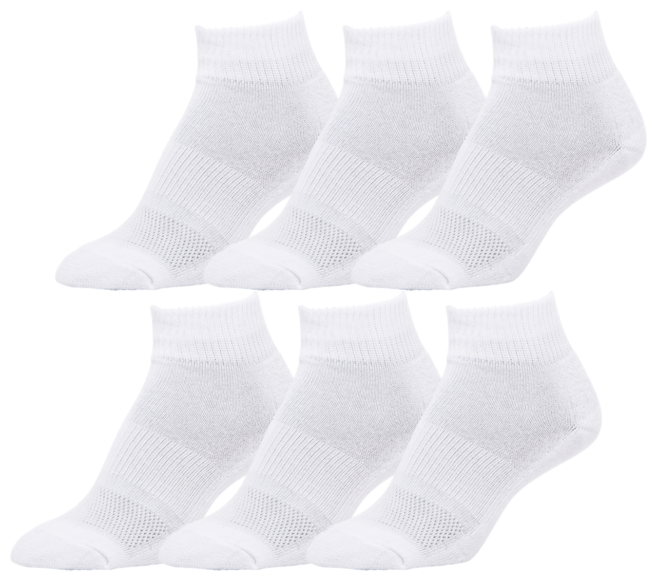CSG Youth 6 Pack Quarter Socks Image 2 of 2. Tap to open photo gallery.