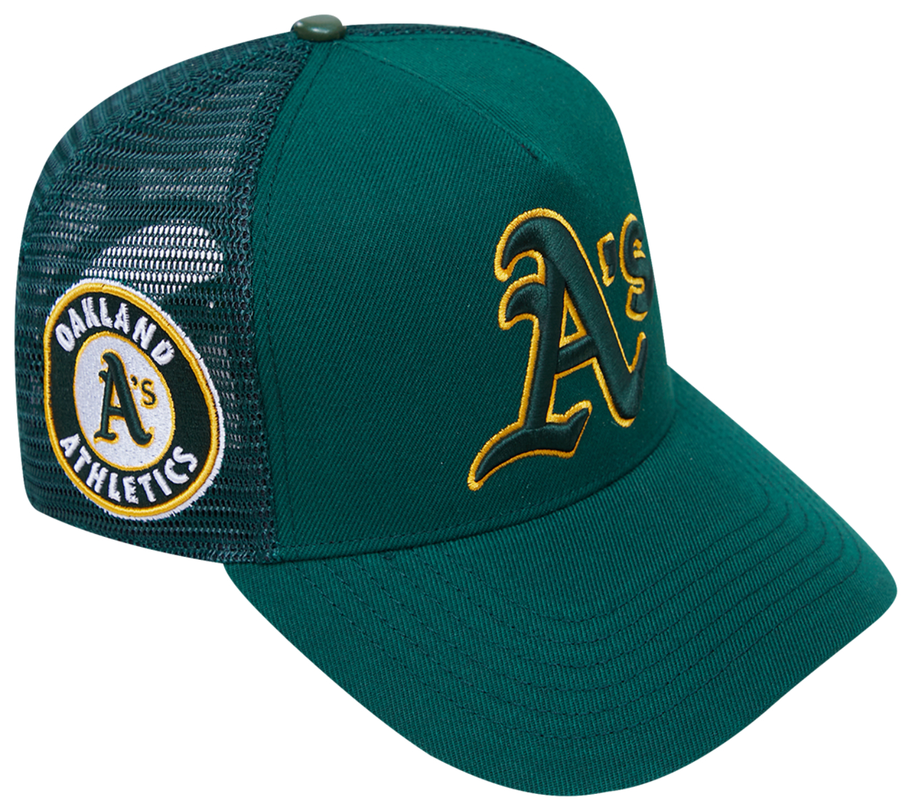 Pro Standard A's  Classic Pinch Front Trucker Image 3 of 6. Tap to open photo gallery.