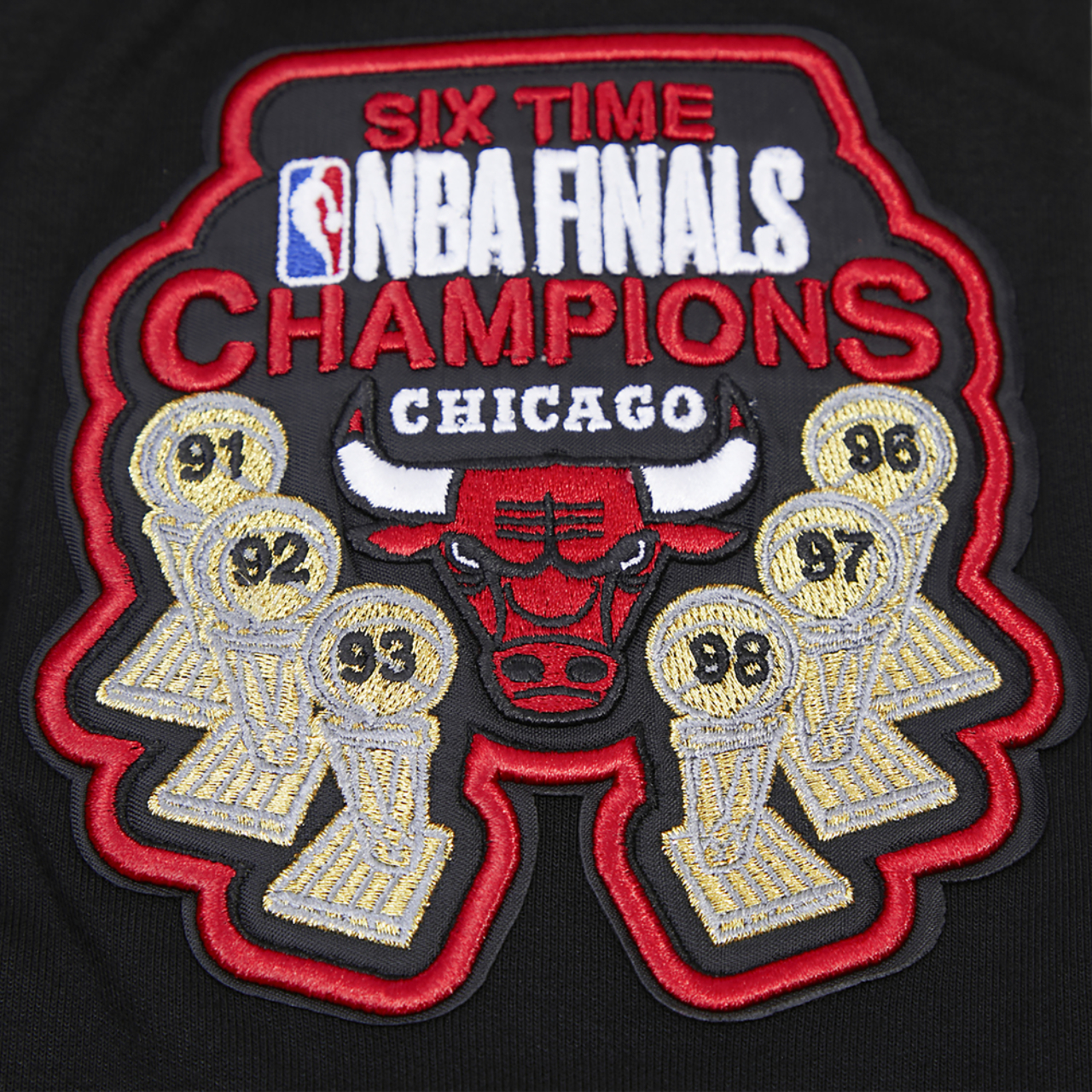 Pro Standard Bulls Logo Hoodie Image 7 of 9. Tap to open photo gallery.