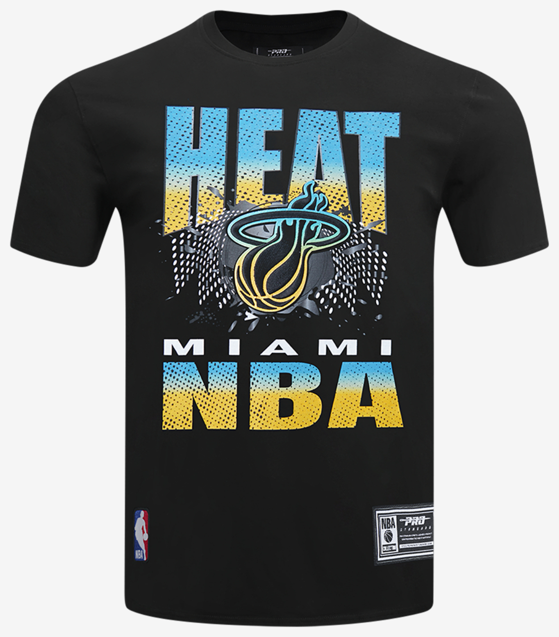 Pro Standard Miami Heat Electric Blue S/S Flex T-Shirt Image 1 of 6. Tap to open photo gallery.