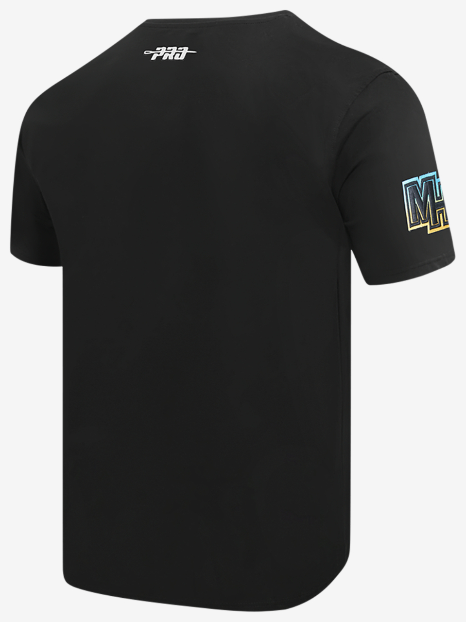Pro Standard Miami Heat Electric Blue S/S Flex T-Shirt Image 4 of 6. Tap to open photo gallery.