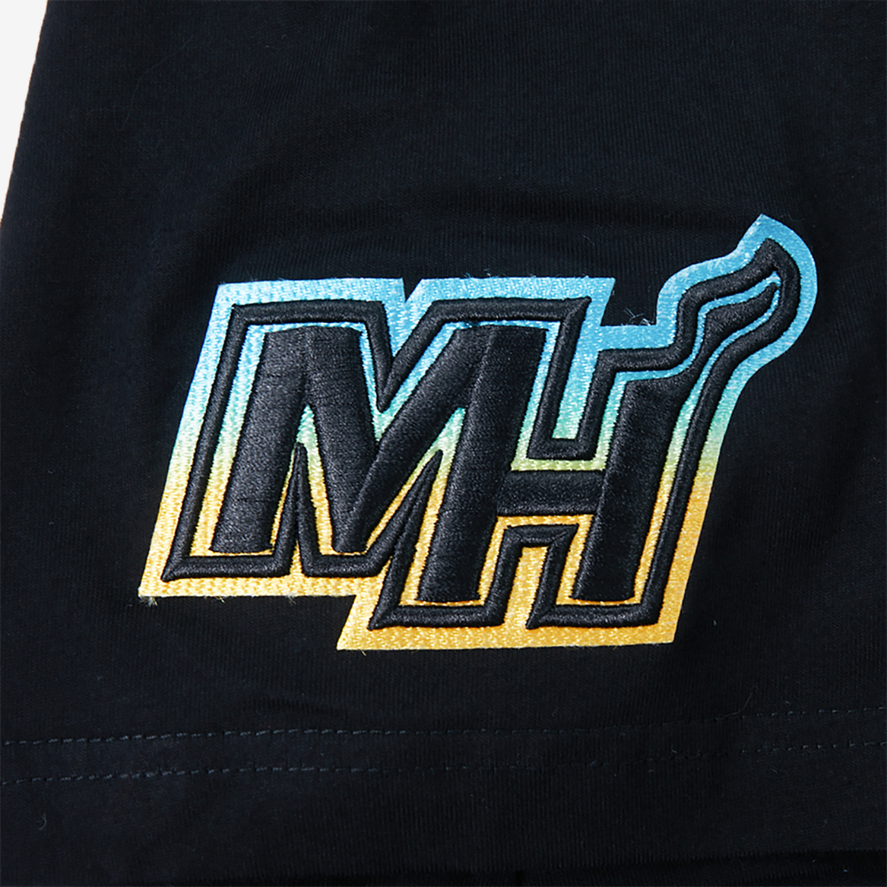 Pro Standard Miami Heat Electric Blue S/S Flex T-Shirt Image 6 of 6. Tap to open photo gallery.