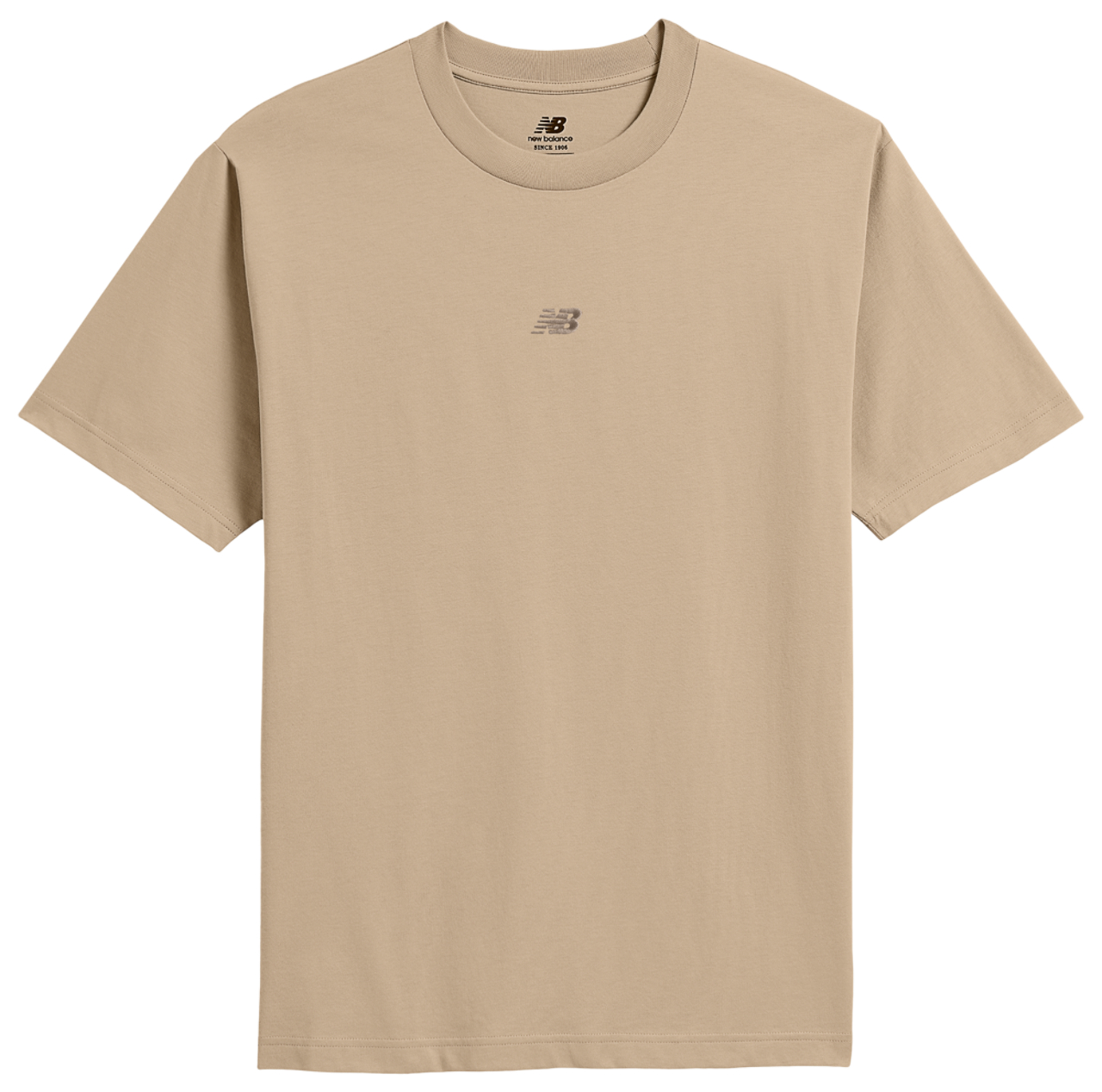 New Balance Oversized Center Chest Emblem Tonal T-Shirt Image 1 of 2. Tap to open photo gallery.