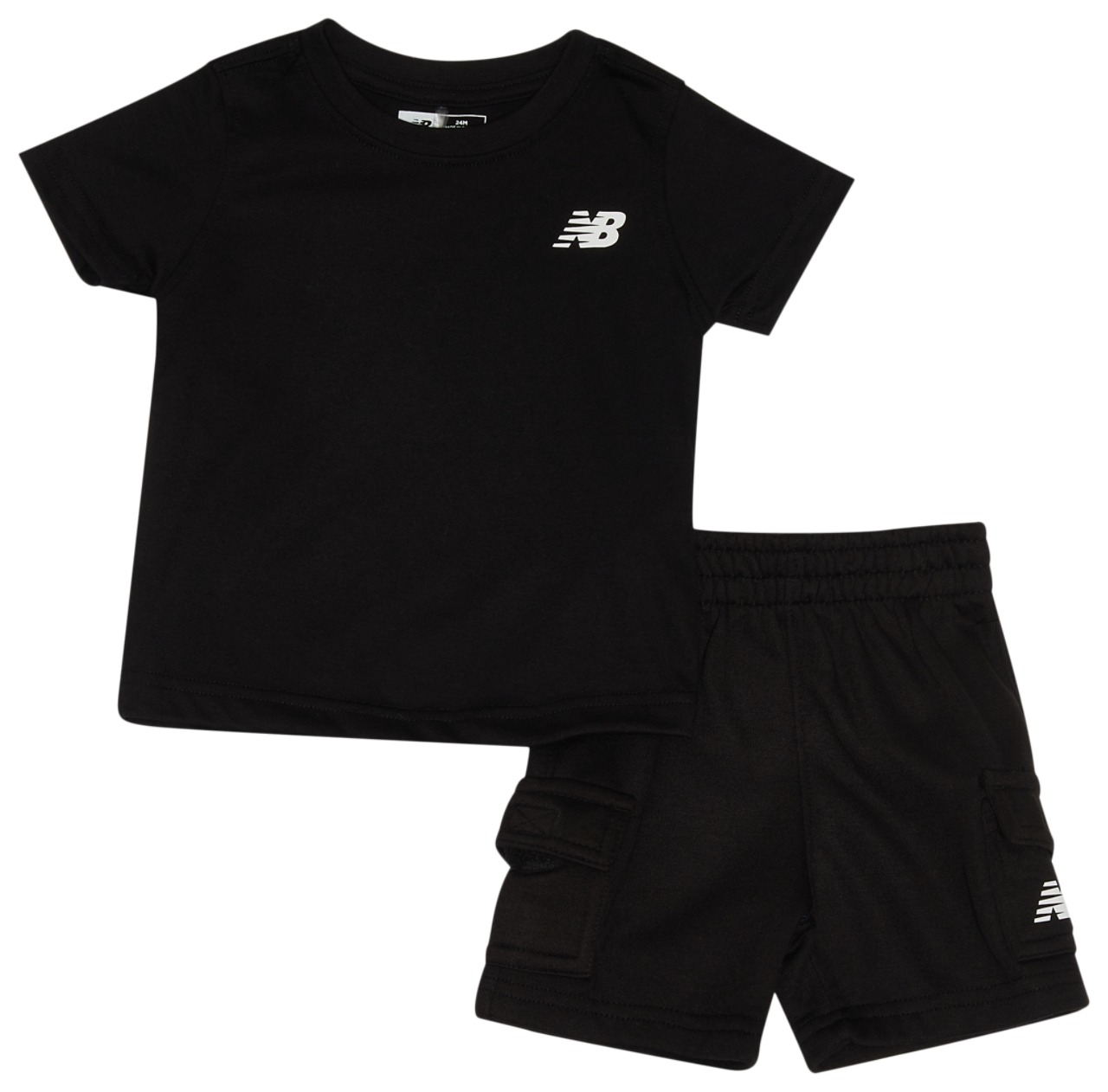 New Balance LBR T-Shirt & Cargo Shorts Set Image 1 of 5. Tap to open photo gallery.