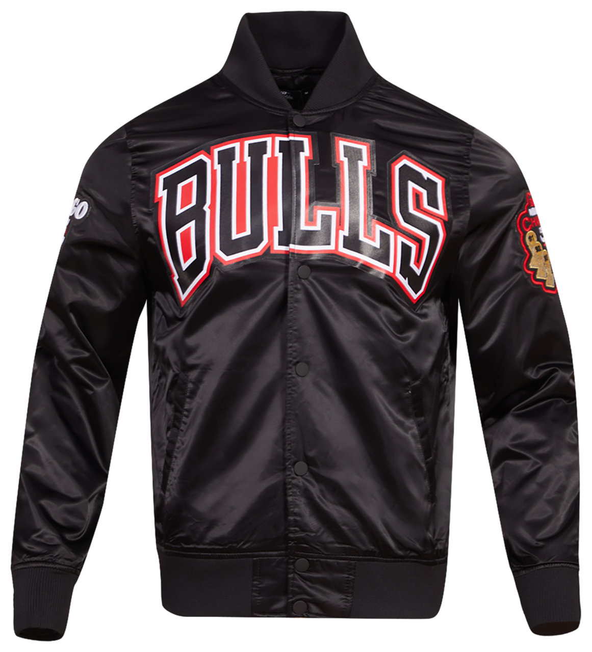 Pro Standard Bulls Tonal Satin Jacket Image 1 of 8. Tap to open photo gallery.