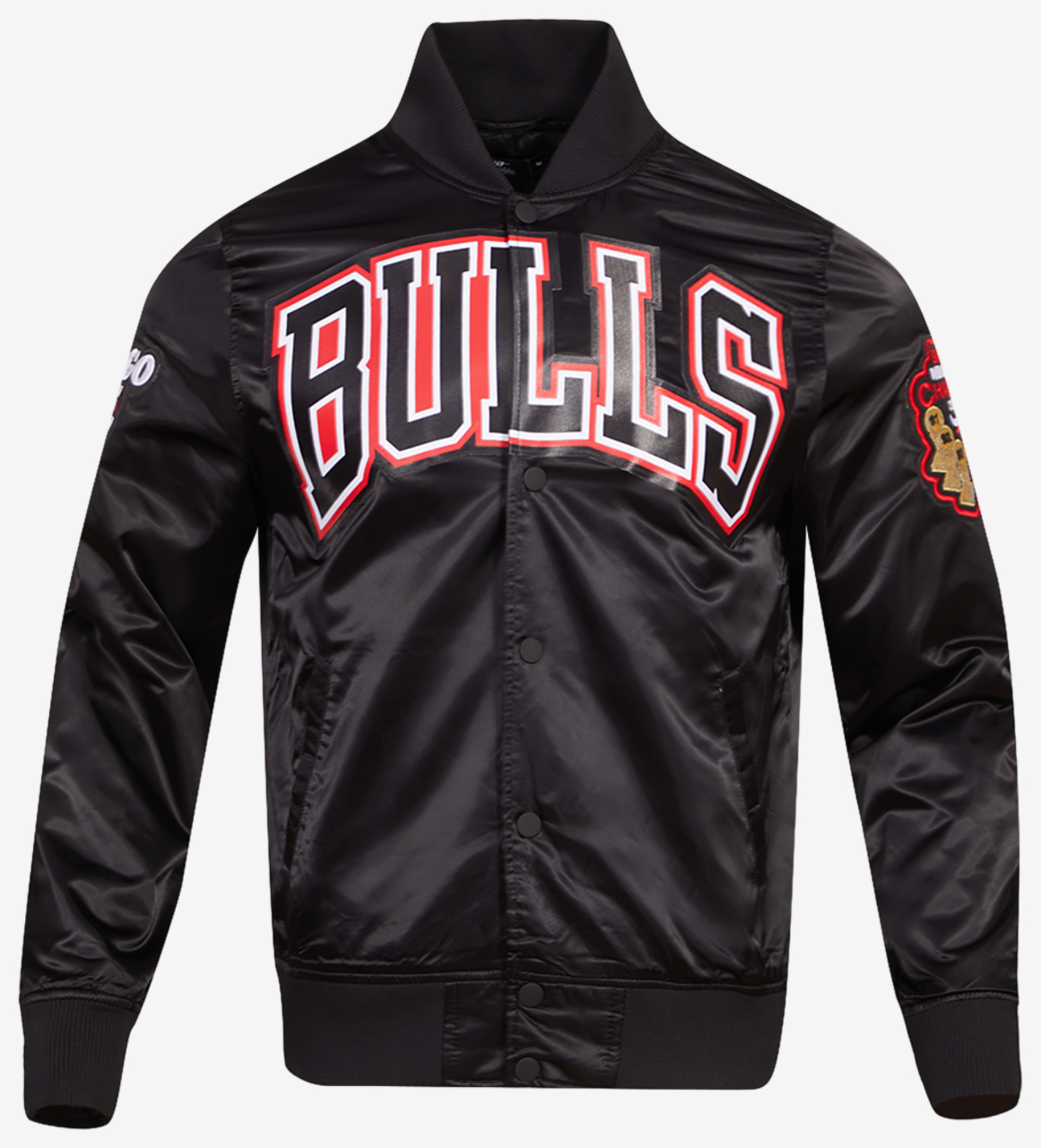 Pro Standard Bulls Tonal Satin Jacket Image 1 of 8. Tap to open photo gallery.
