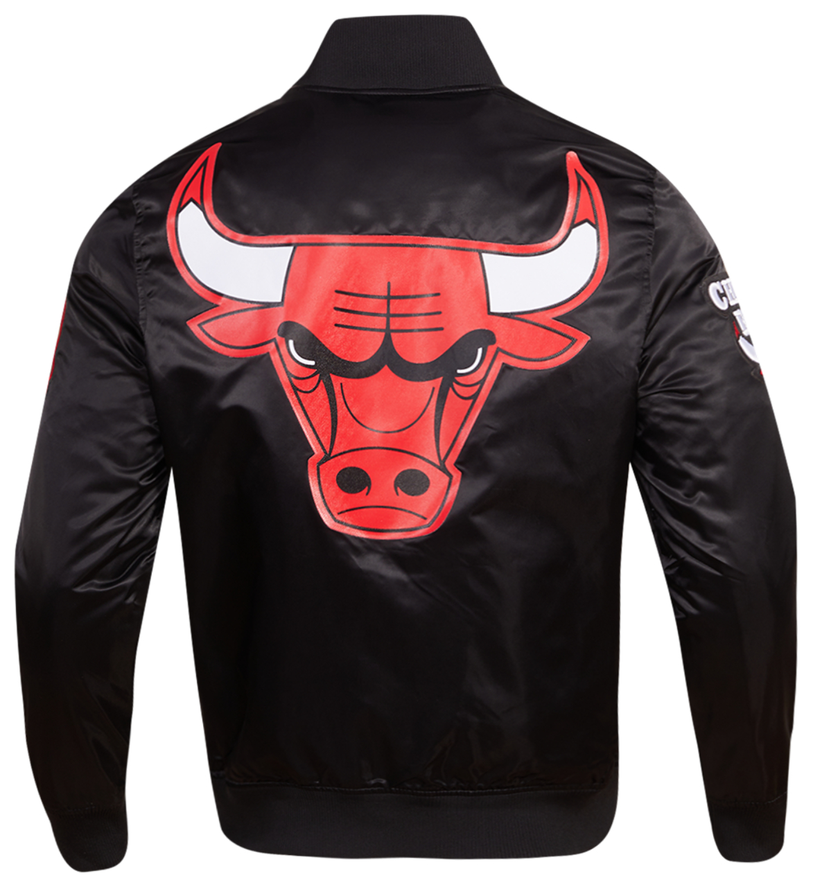 Pro Standard Bulls Tonal Satin Jacket Image 2 of 8. Tap to open photo gallery.