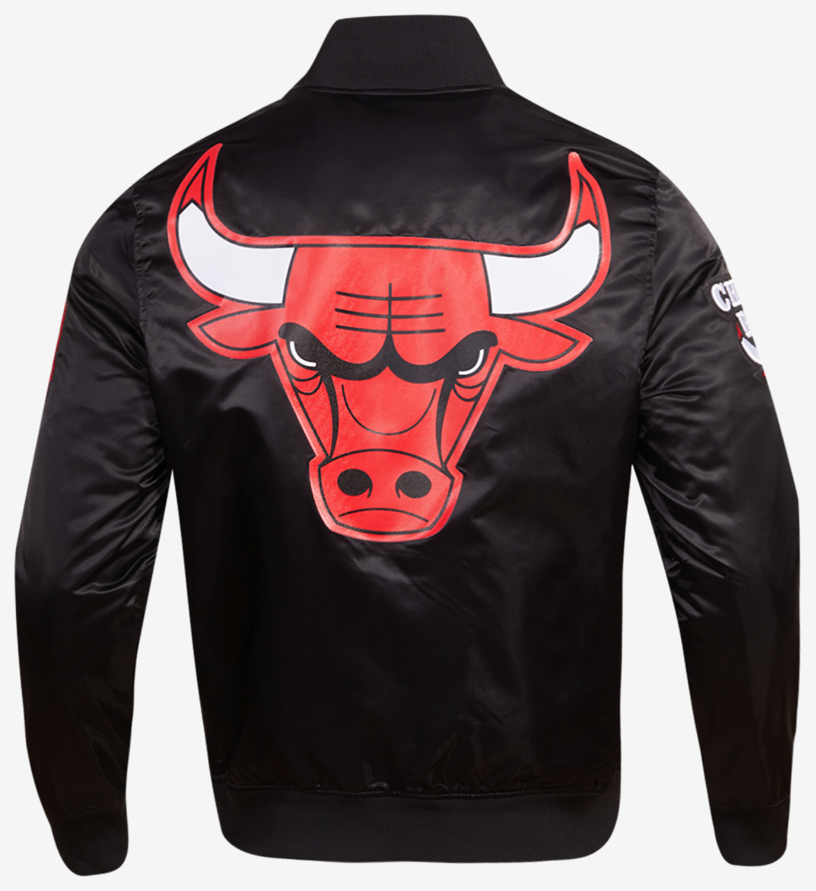 Pro Standard Bulls Tonal Satin Jacket Image 2 of 8. Tap to open photo gallery.