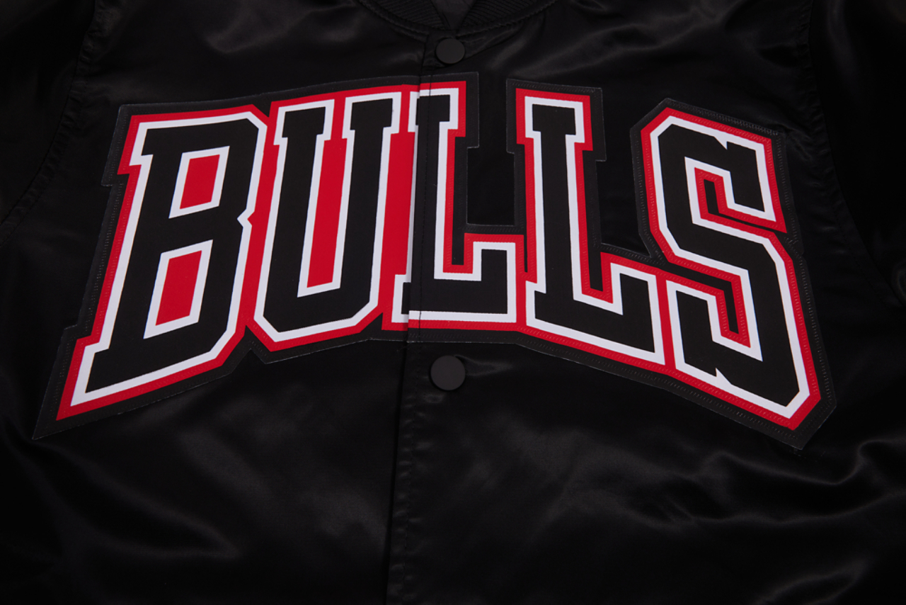 Pro Standard Bulls Tonal Satin Jacket Image 8 of 8. Tap to open photo gallery.