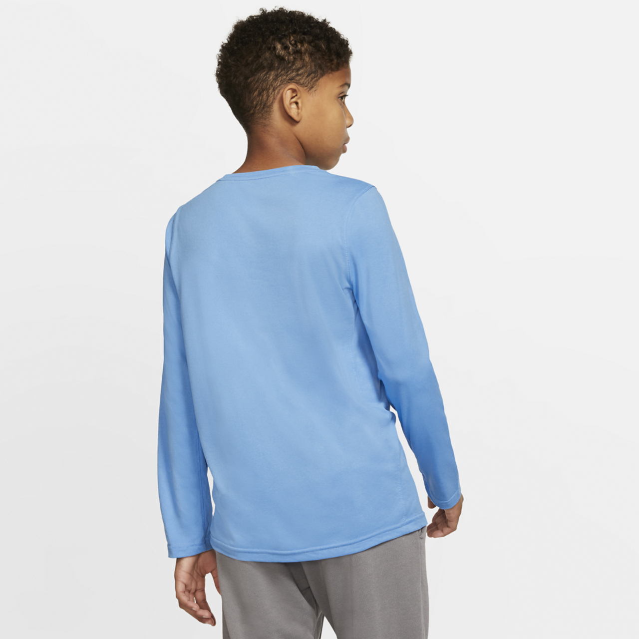 Nike Dry Legend Swoosh Solid L/S T-Shirt Image 2 of 4. Tap to open photo gallery.