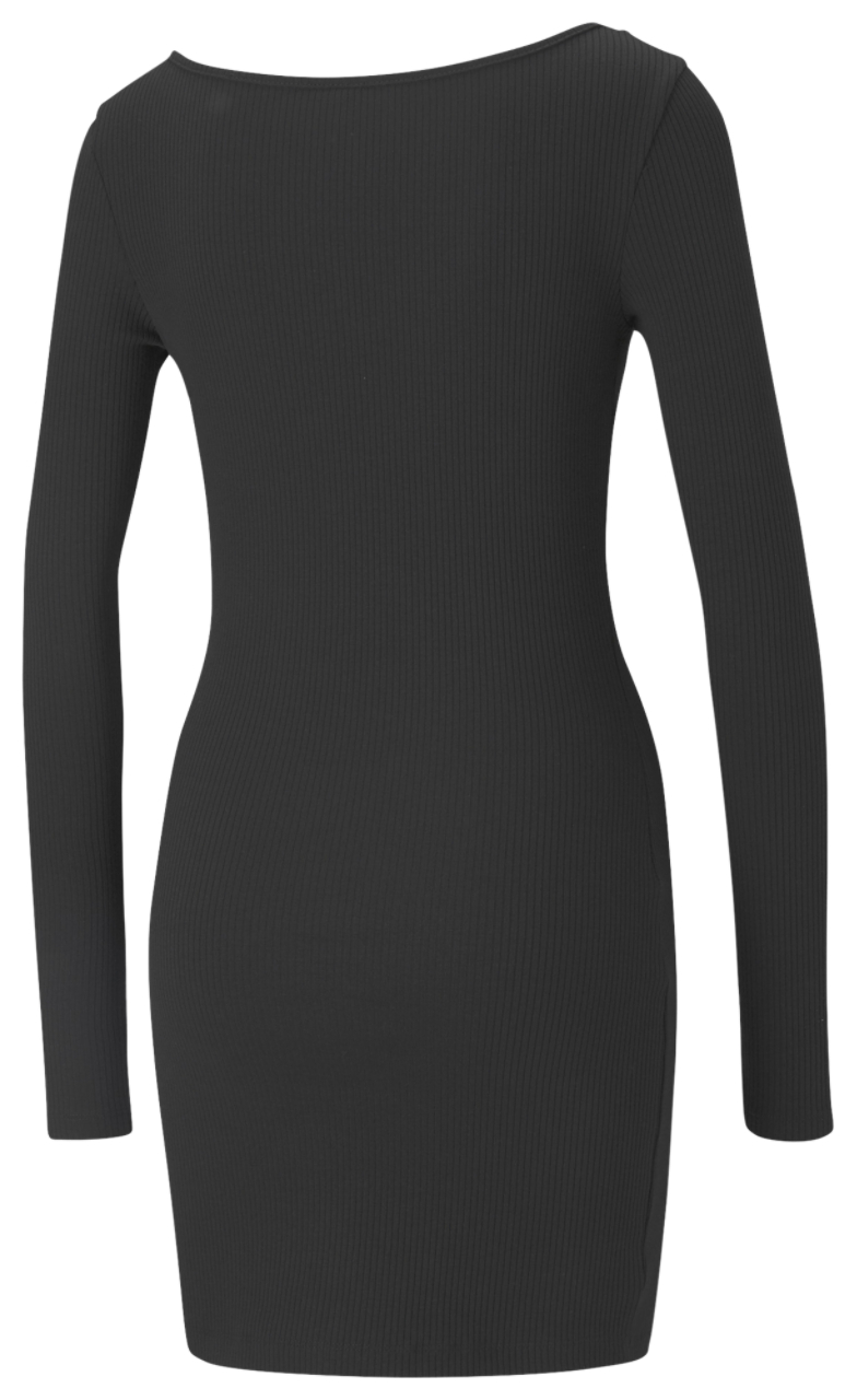 PUMA Classics Ribbed Bodycon Dress Image 2 of 2. Tap to open photo gallery.