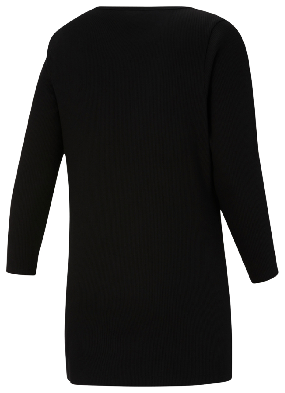 PUMA Plus Size Classics Ribbed Bodycon Dress Image 2 of 2. Tap to open photo gallery.