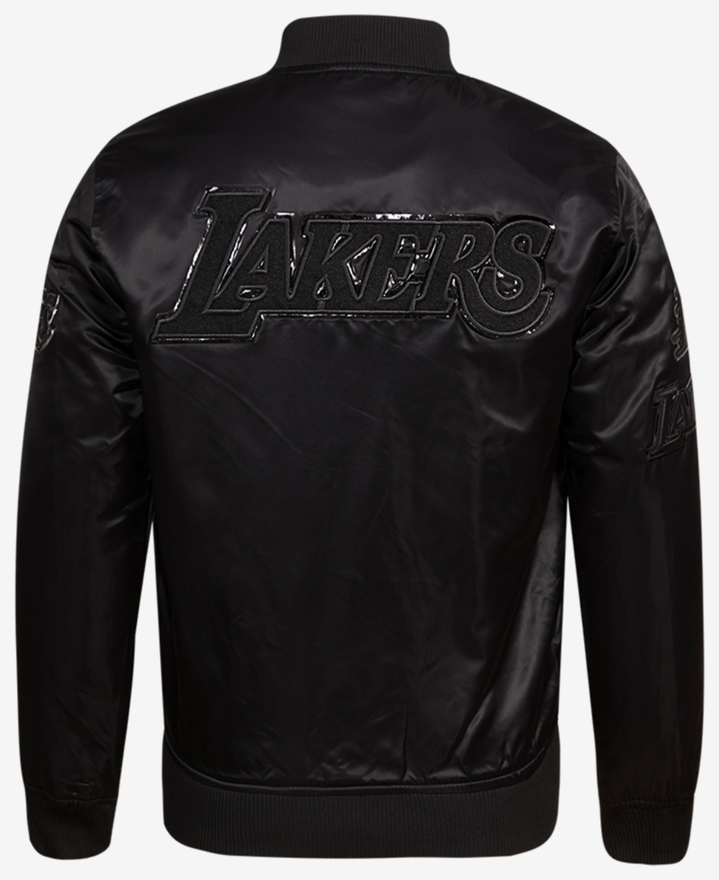 Pro Standard Lakers Big Logo Satin Jacket Image 2 of 4. Tap to open photo gallery.