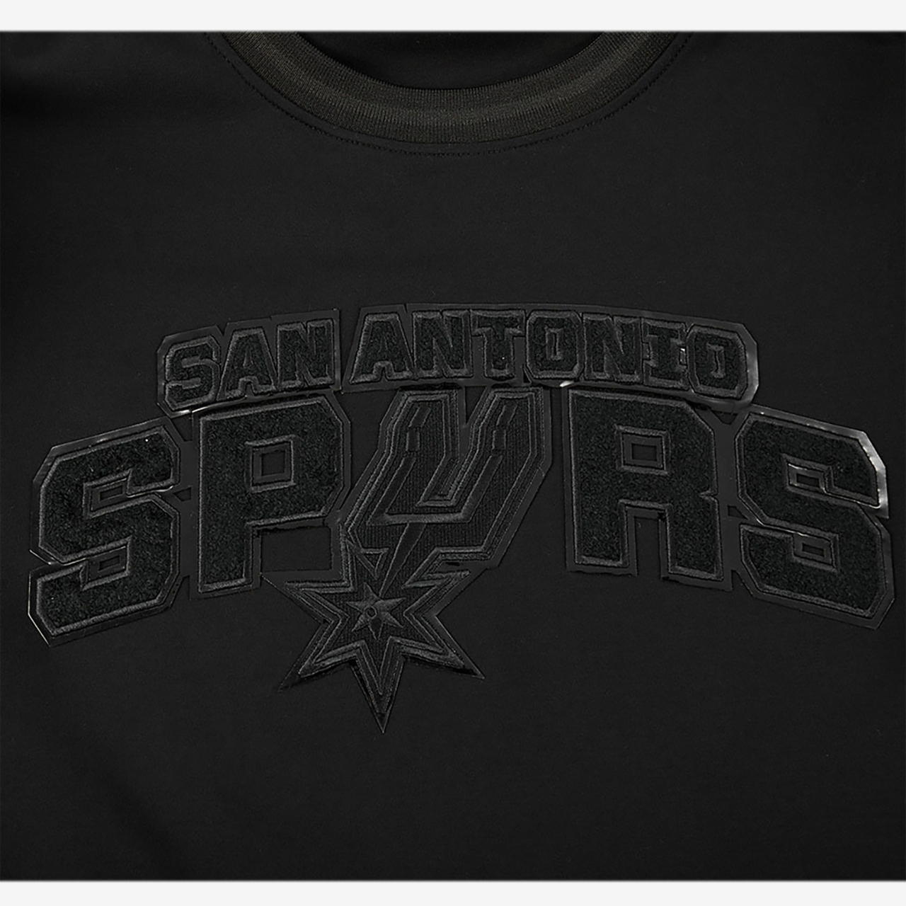 Pro Standard SPURS TRIPLE BLACK DK TEE Image 6 of 7. Tap to open photo gallery.