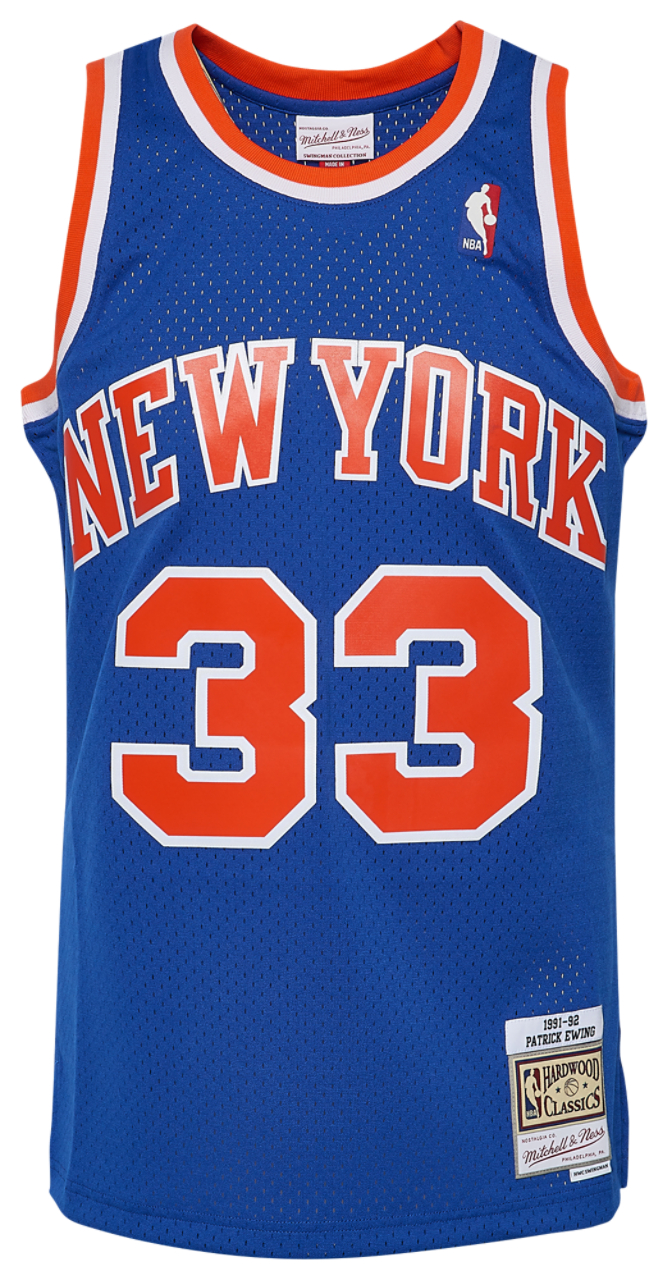 Mitchell & Ness Knicks Swingman Jersey Image 2 of 6. Tap to open photo gallery.