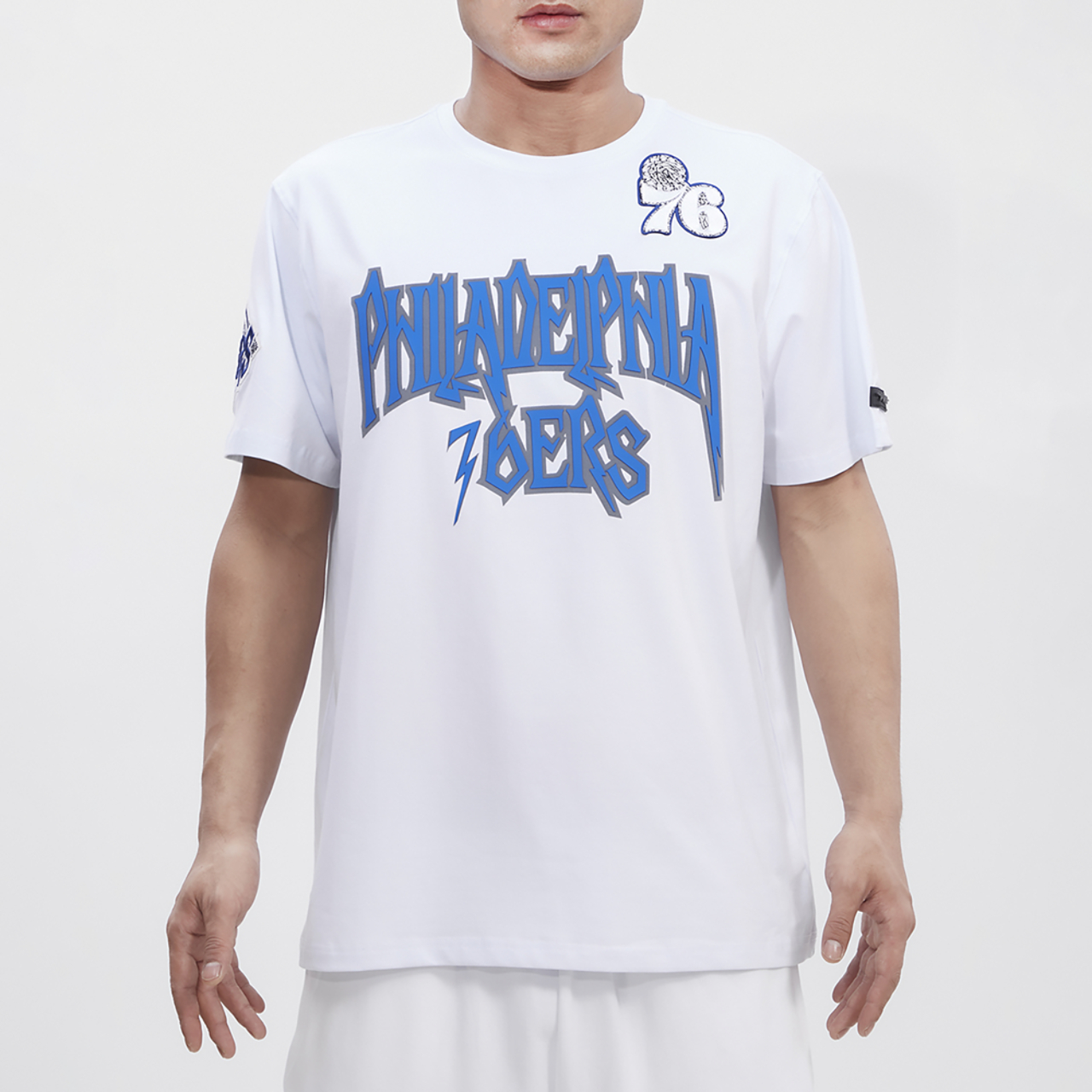 Pro Standard 76ers Cement SJ T-Shirt Image 1 of 4. Tap to open photo gallery.