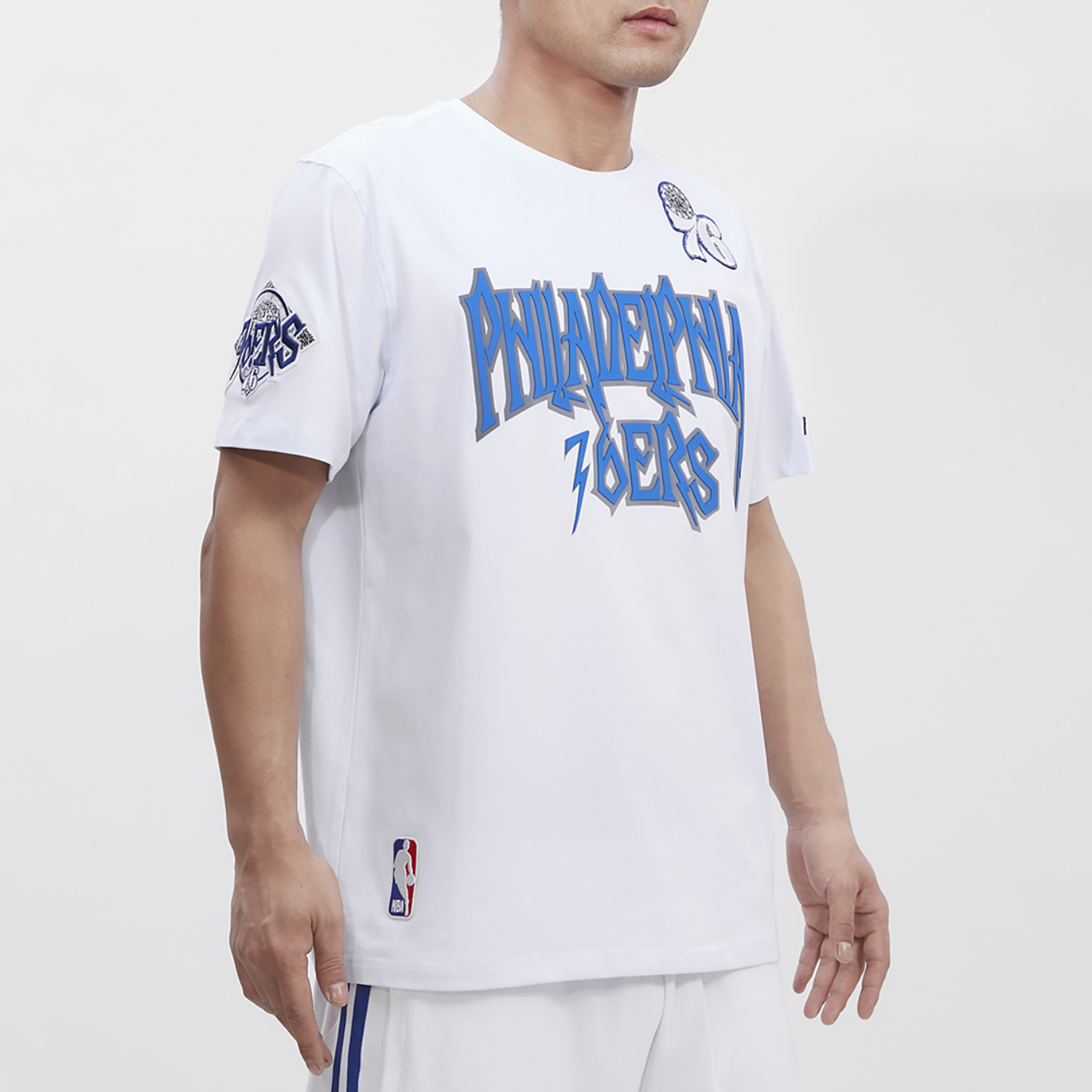 Pro Standard 76ers Cement SJ T-Shirt Image 3 of 4. Tap to open photo gallery.