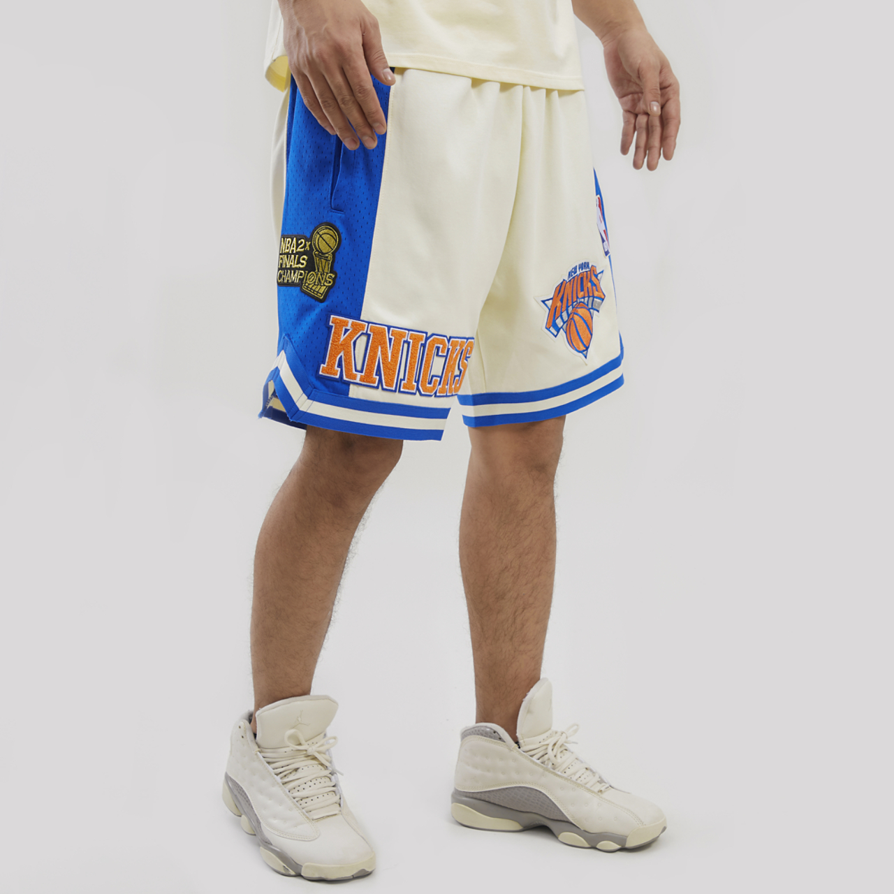 Pro Standard Knicks Champ 2.0 Shorts Image 3 of 4. Tap to open photo gallery.