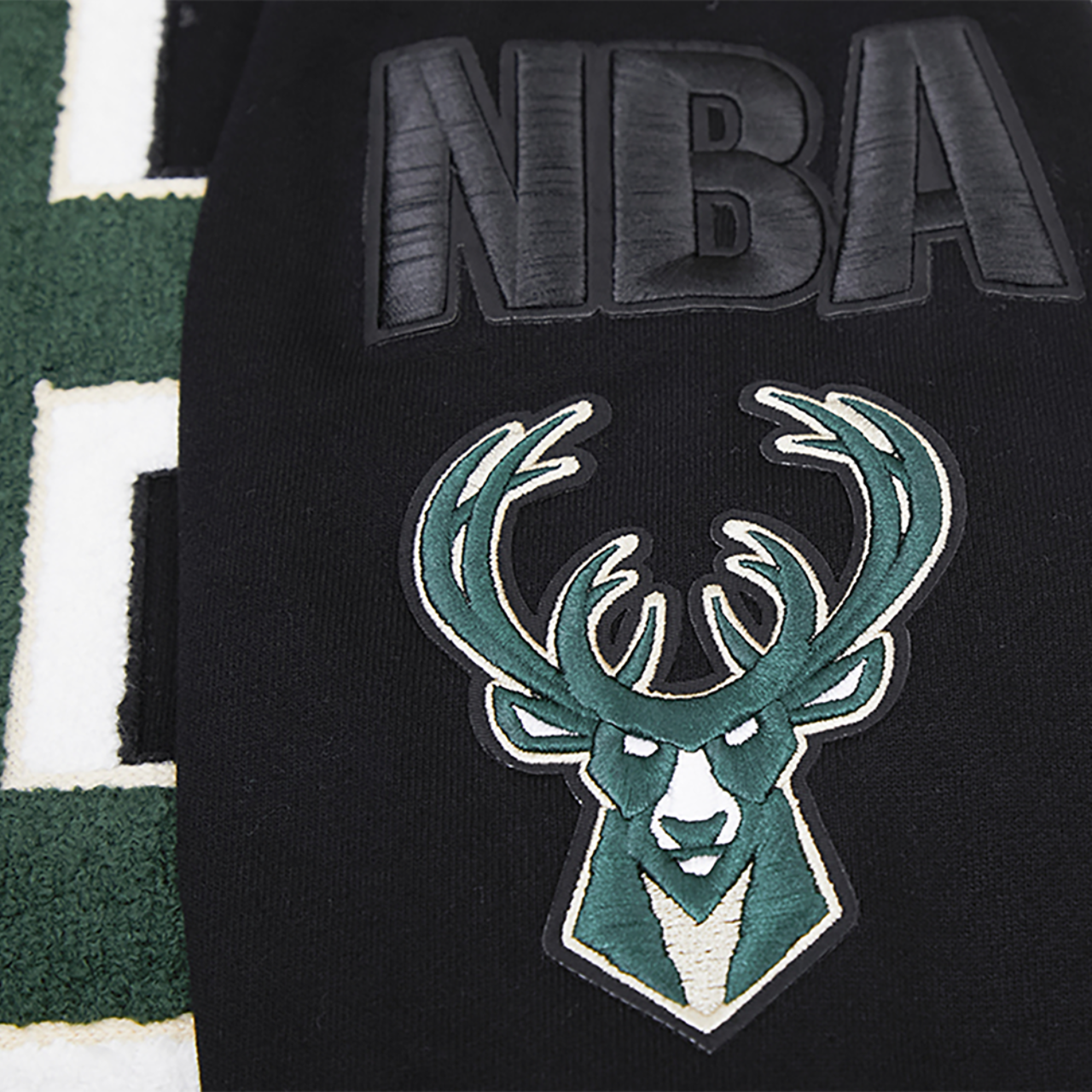 Pro Standard BUCKS MASH UP RIB FLC PO HOODIE Image 7 of 8. Tap to open photo gallery.
