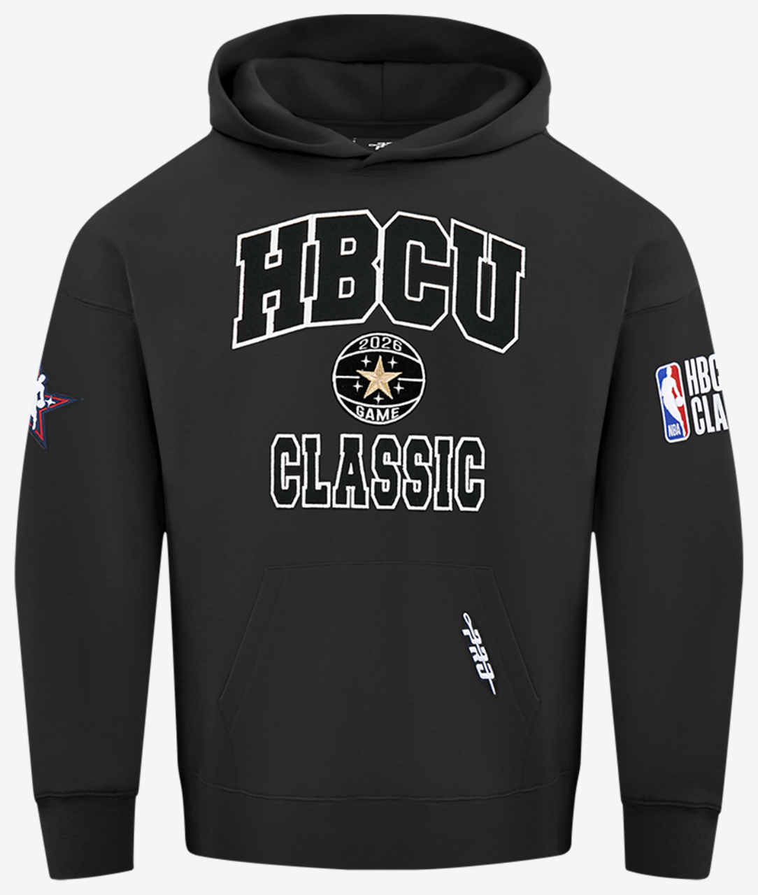 Pro Standard NBA x HBCU 2026 Drop Shoulder Fleece Hoodie Image 1 of 7. Tap to open photo gallery.