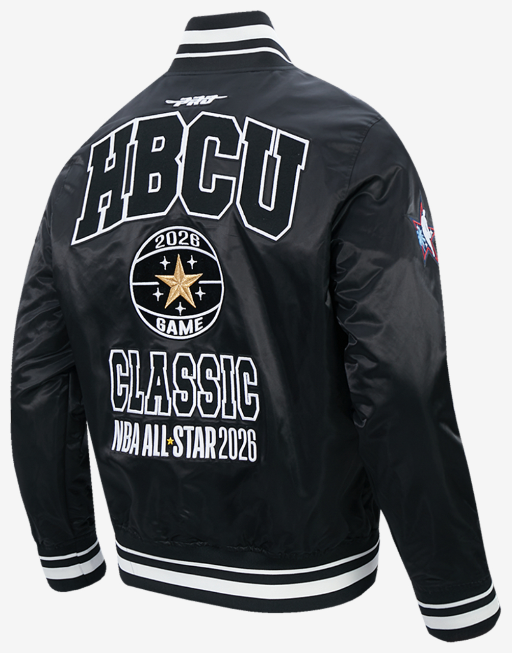 Pro Standard NBA x HBCU 2026 Rib Satin Jacket Image 2 of 8. Tap to open photo gallery.