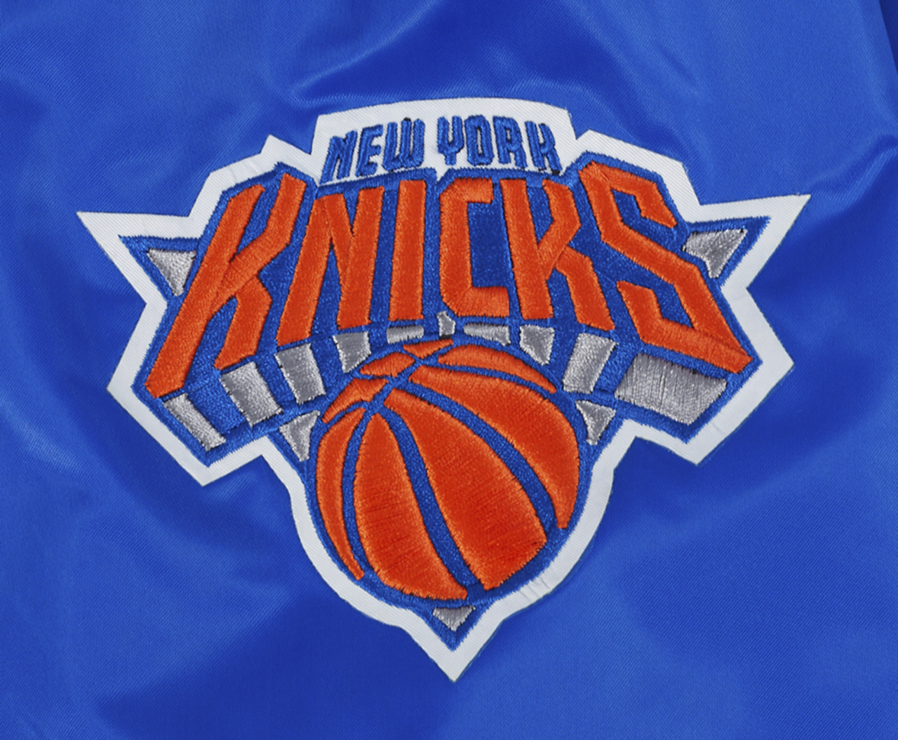 Pro Standard NEW YORK KNICKS SATIN JACKET Image 6 of 7. Tap to open photo gallery.
