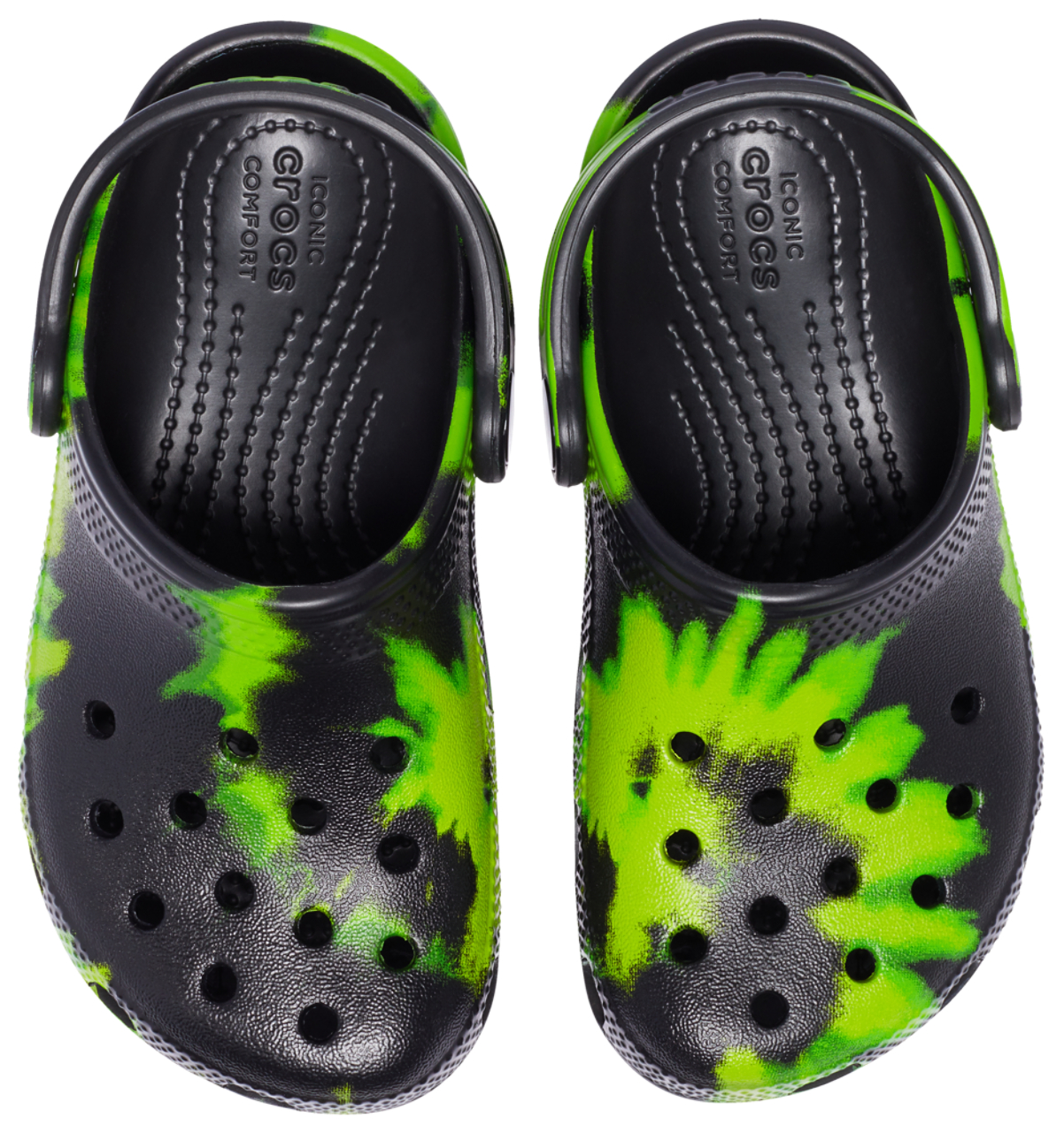 Crocs Classic Tie-Dye Graphic Clog Image 4 of 5. Tap to open photo gallery.