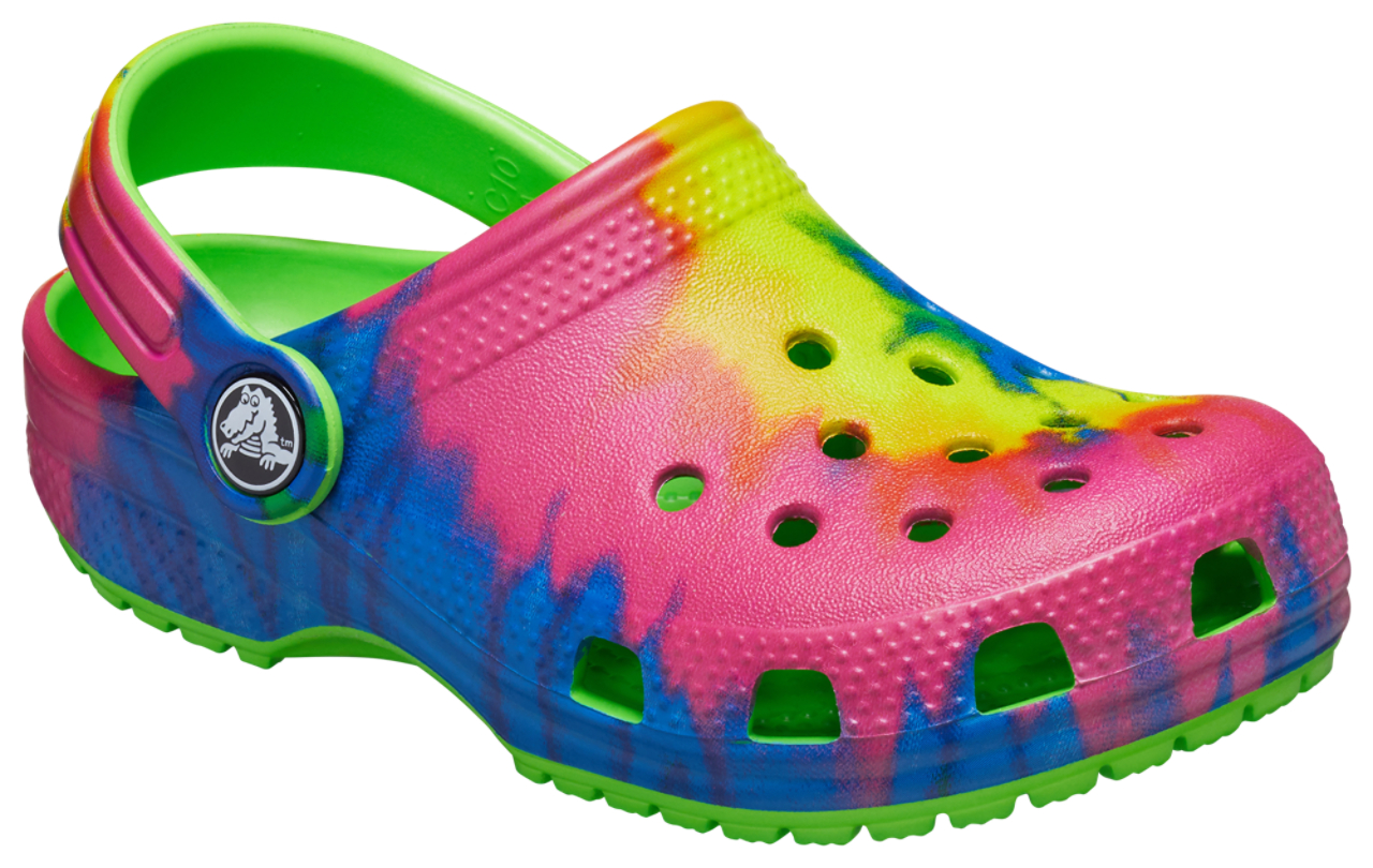 Crocs Classic Tie-Dye Graphic Clog Image 1 of 5. Tap to open photo gallery.