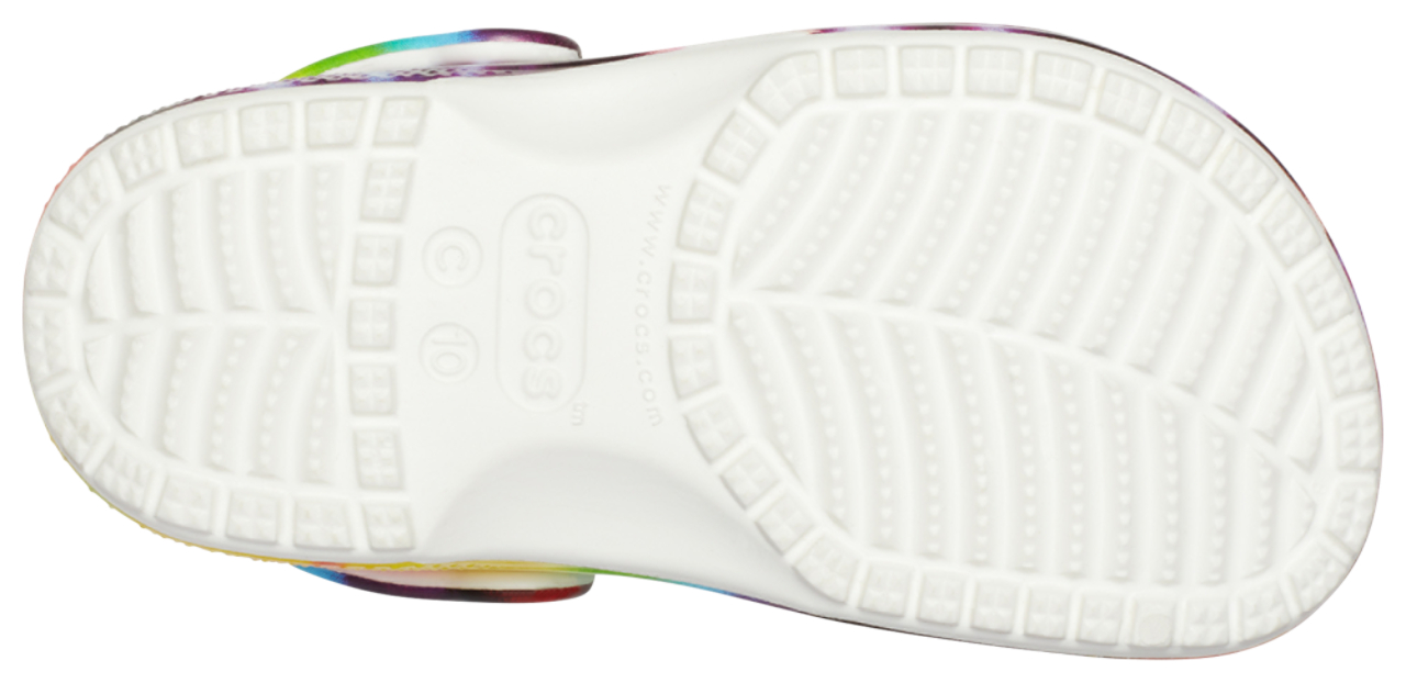 Crocs Classic Tie-Dye Graphic Clog Image 4 of 4. Tap to open photo gallery.