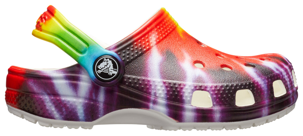 Crocs Classic Tie-Dye Graphic Clogs Image 1 of 4. Tap to open photo gallery.