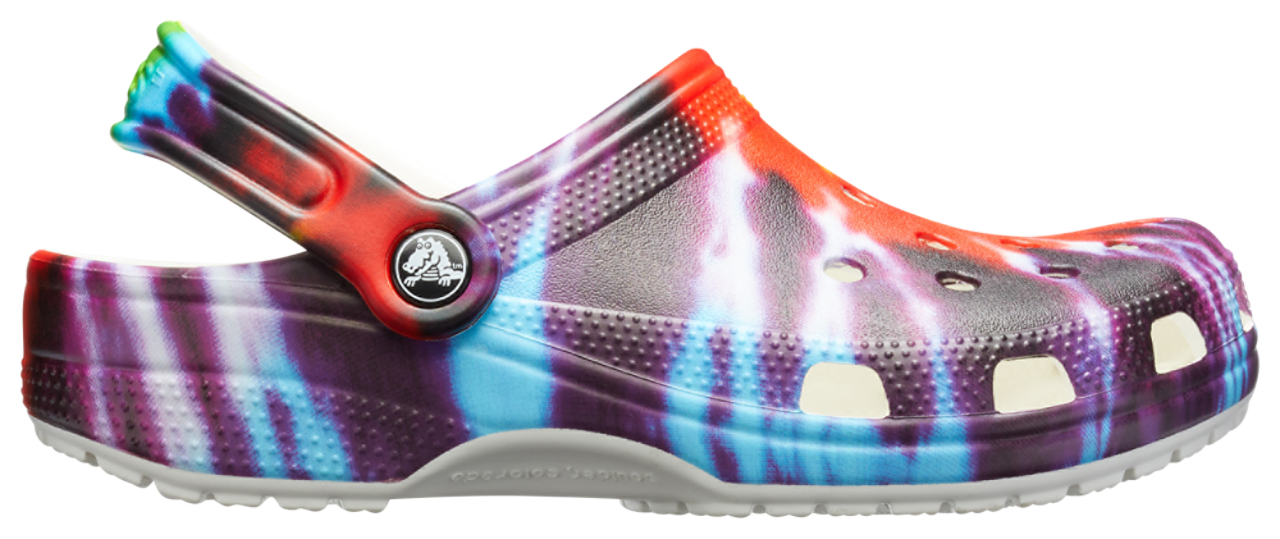 Crocs Classic Tie Dye Graphic Clog Image 1 of 5. Tap to open photo gallery.