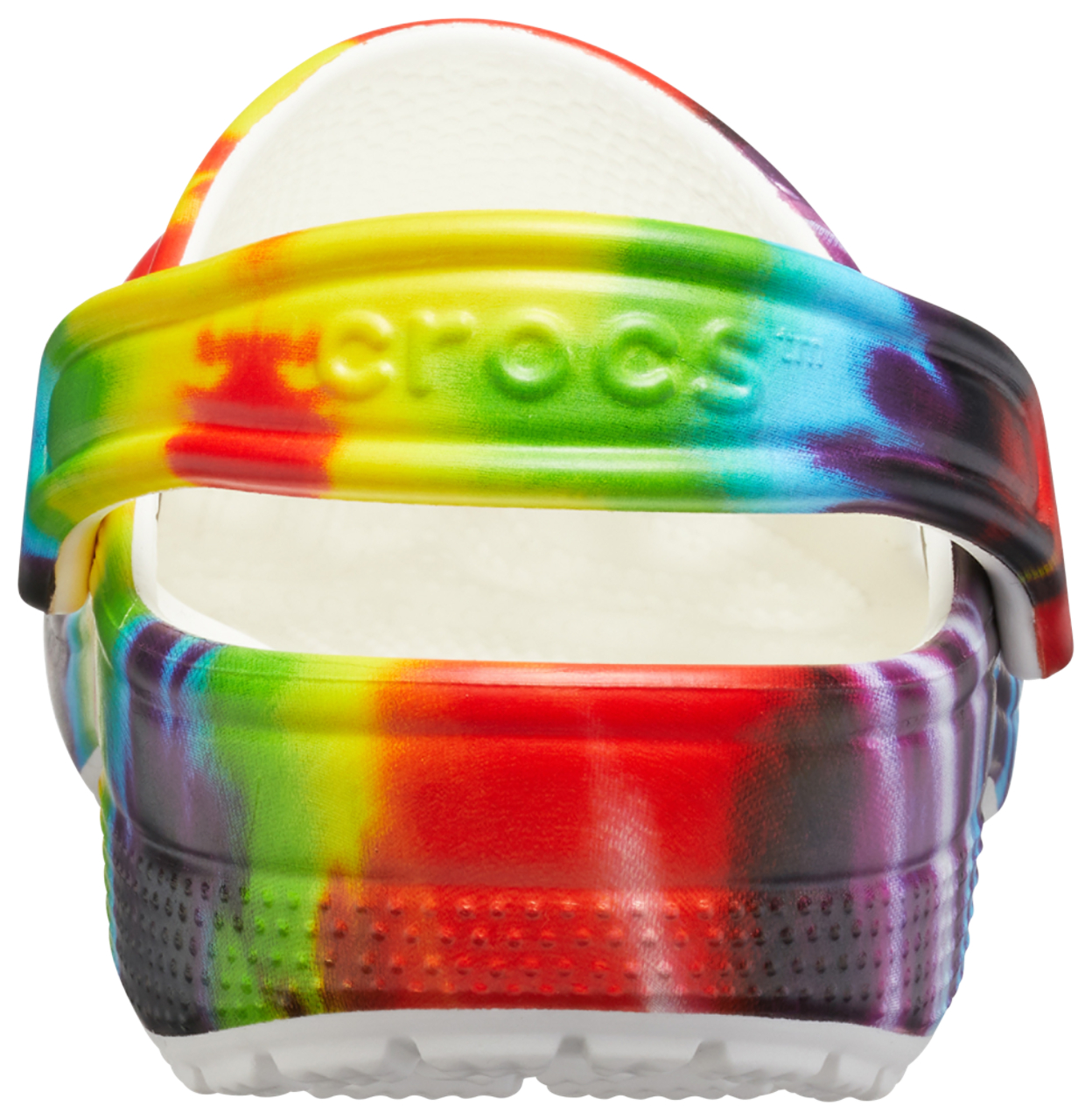 Crocs Classic Tie Dye Graphic Clog Image 2 of 5. Tap to open photo gallery.