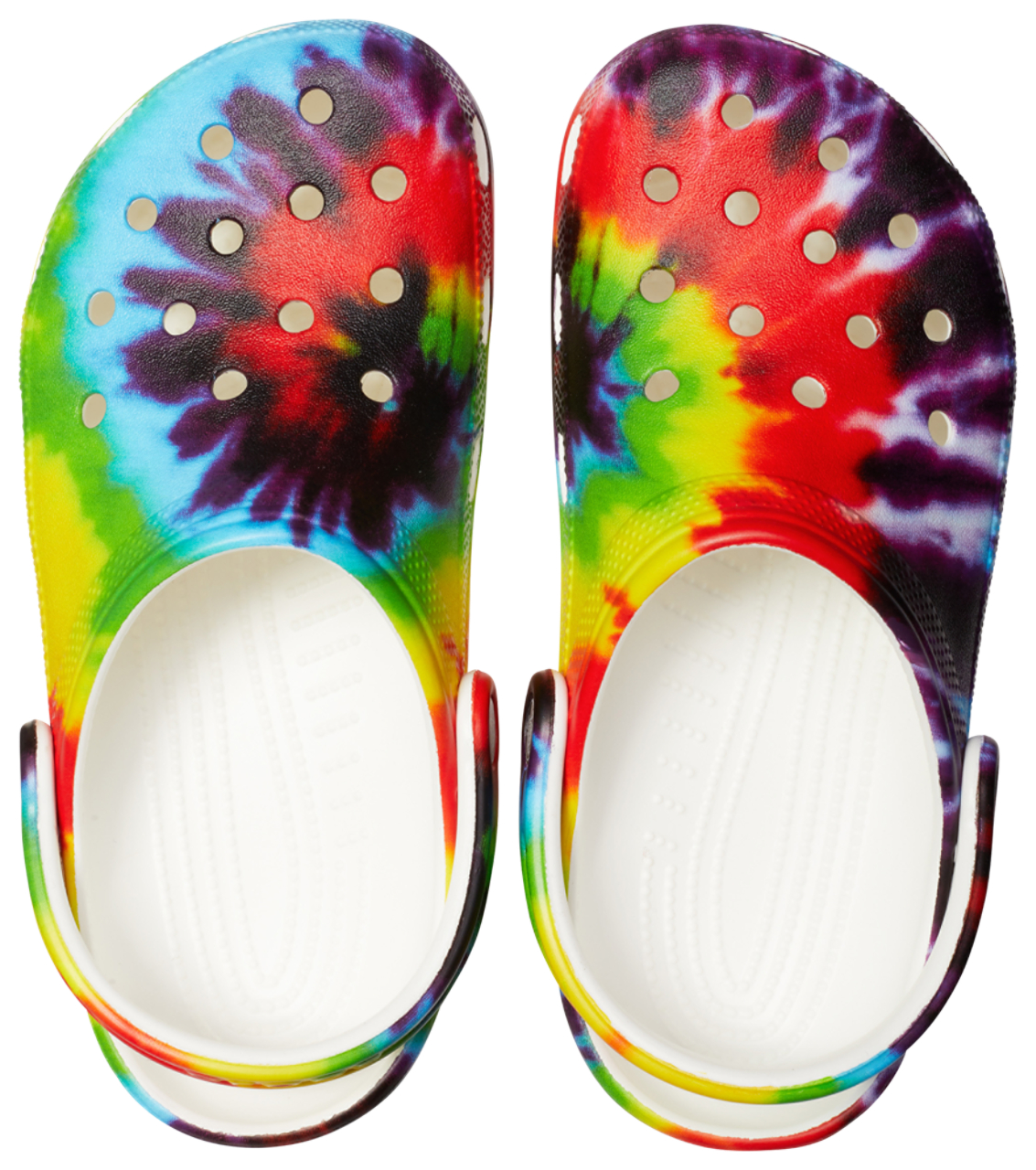 Crocs Classic Tie Dye Graphic Clog Image 3 of 5. Tap to open photo gallery.