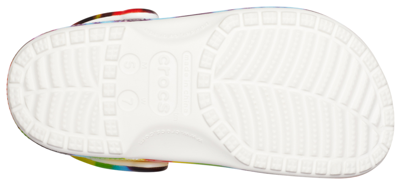 Crocs Classic Tie Dye Graphic Clog Image 4 of 5. Tap to open photo gallery.