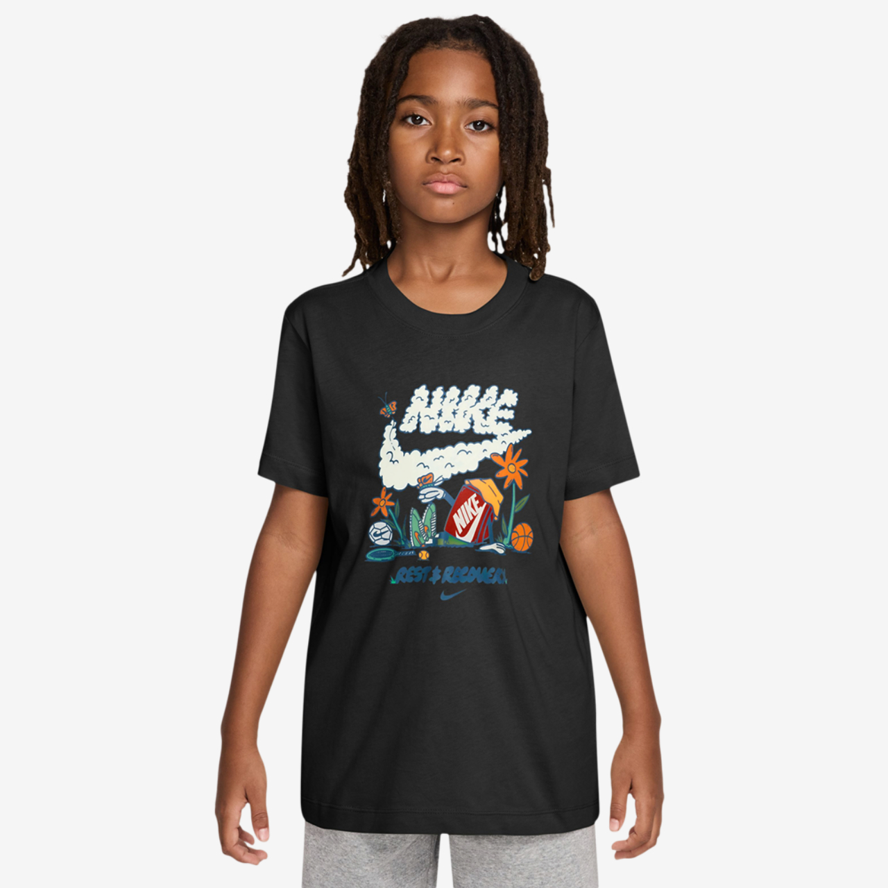 Nike NSW Boxy REST T-Shirt Image 1 of 3. Tap to open photo gallery.