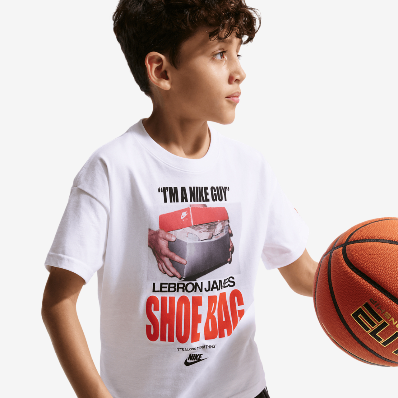Nike LeBron James M90 SB T-Shirt Image 5 of 7. Tap to open photo gallery.