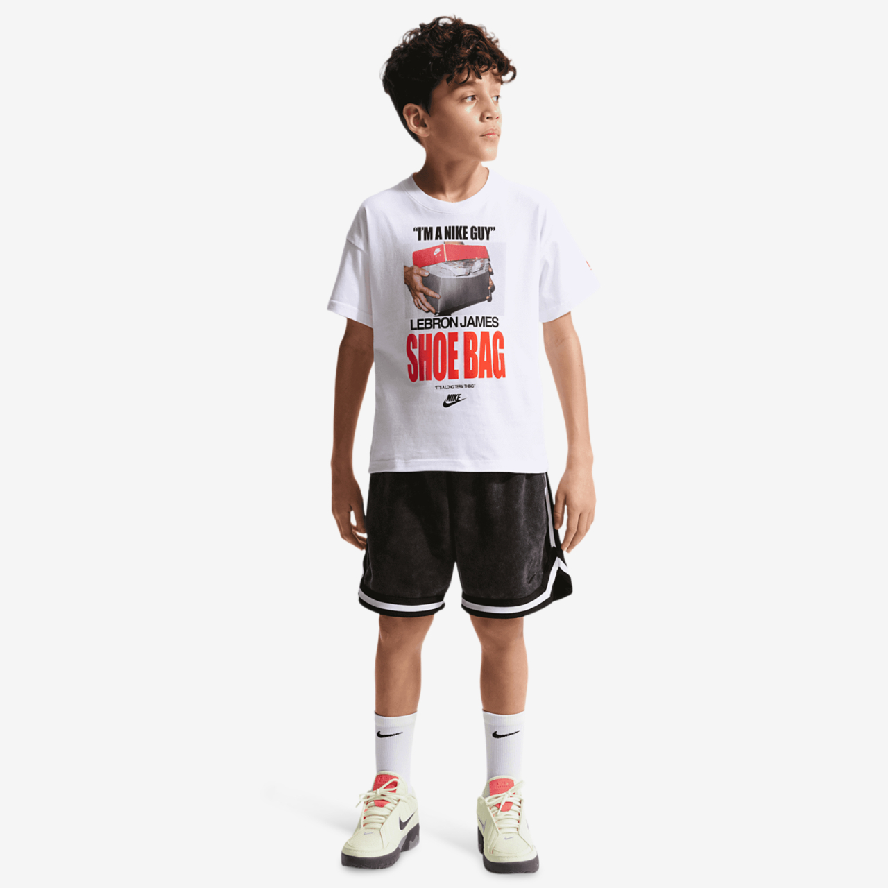 Nike LeBron James M90 SB T-Shirt Image 6 of 7. Tap to open photo gallery.
