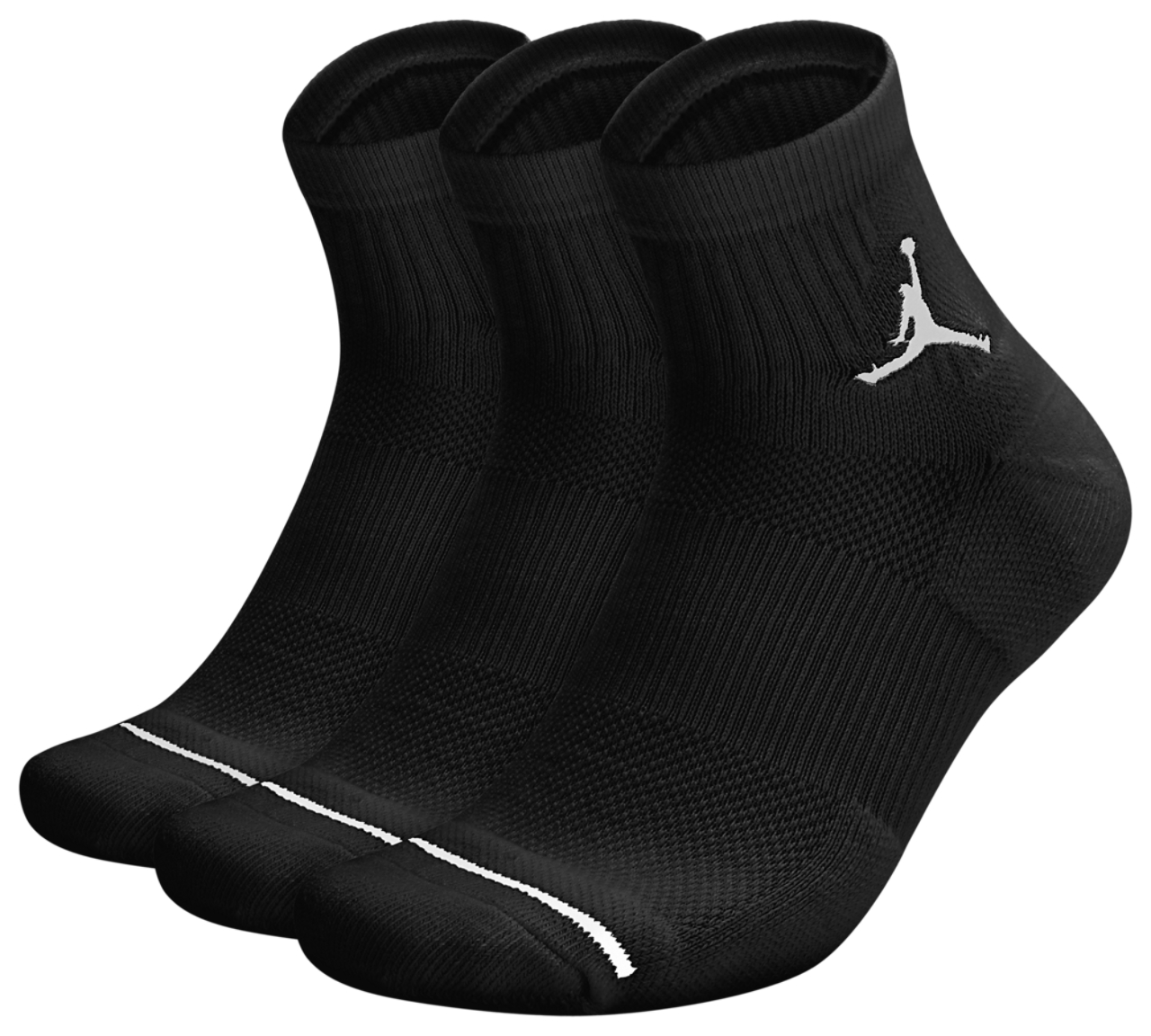 Jordan Jumpman Quarter 3 Pack Socks  Image 2 of 3. Tap to open photo gallery.